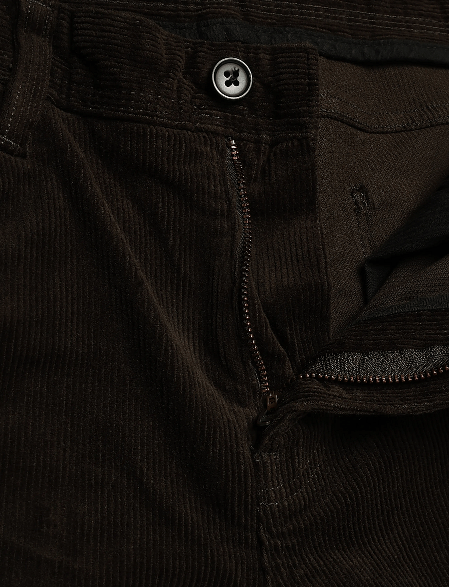 Lindbergh - 5 pocket corduroy pants with superflex - casual bukser - dk brown - 3
