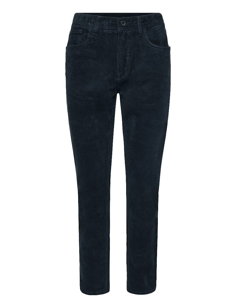 Lindbergh - 5 pocket corduroy pants with superflex - freizeithosen - navy - 0