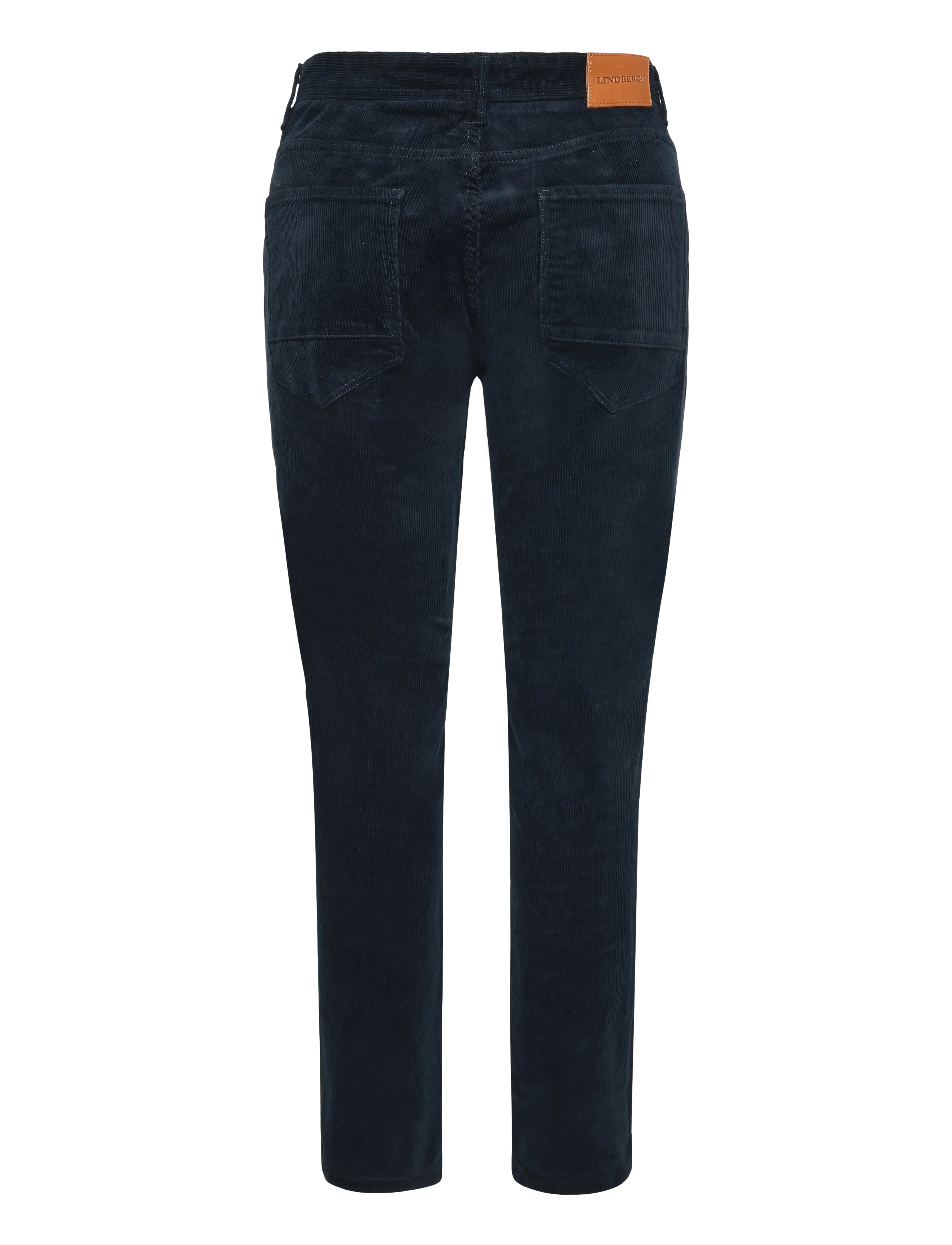 Lindbergh - 5 pocket corduroy pants with superflex - freizeithosen - navy - 1