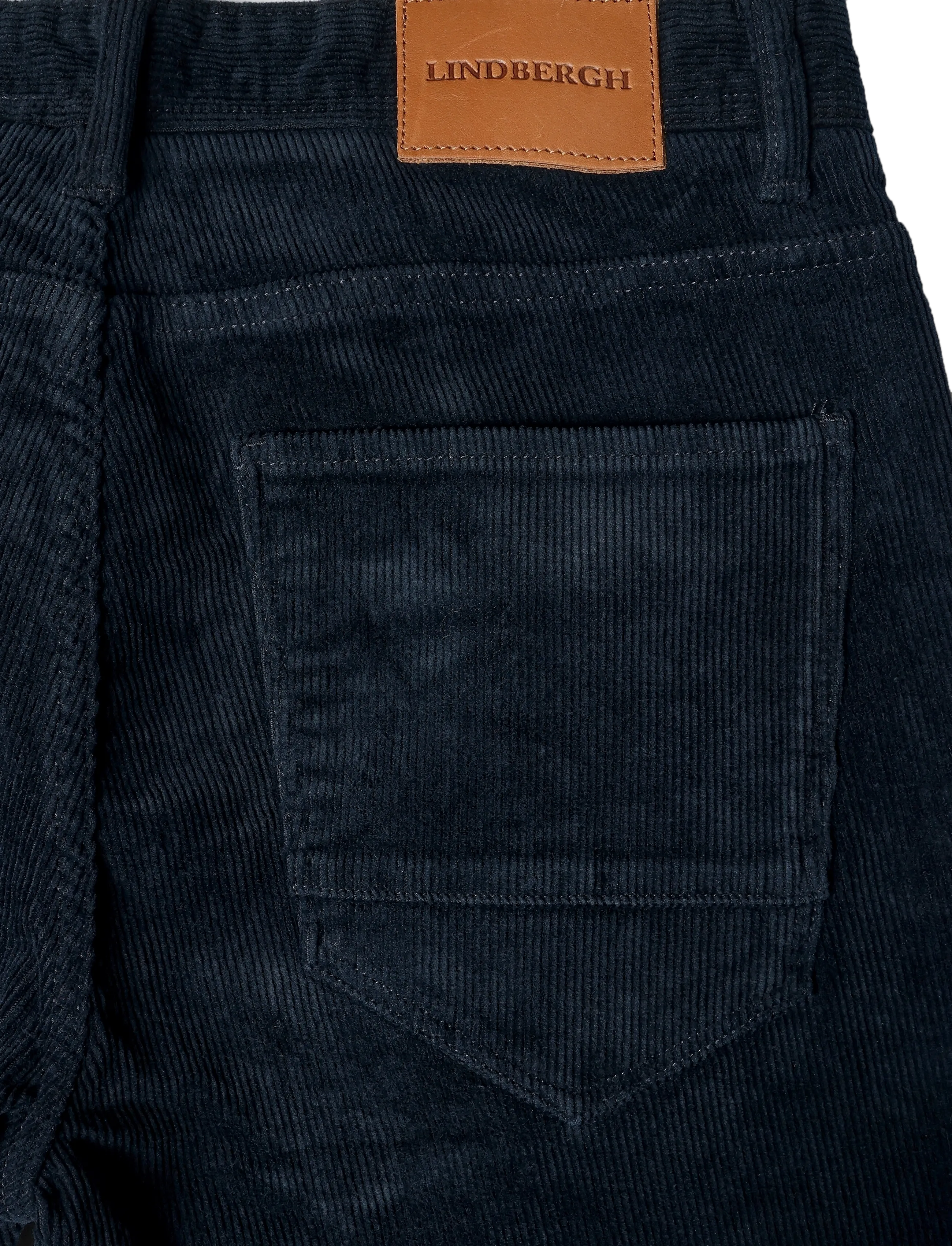 Lindbergh - 5 pocket corduroy pants with superflex - freizeithosen - navy - 2