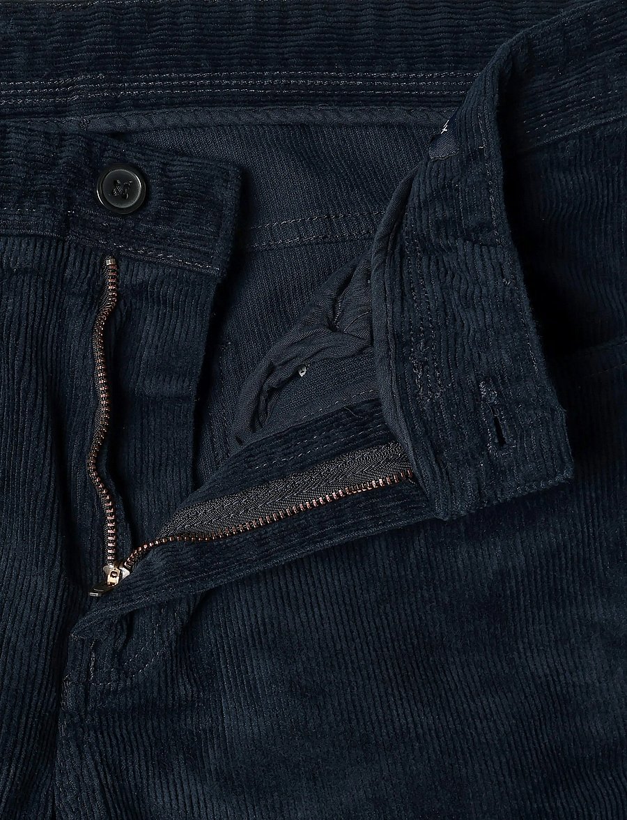 Lindbergh - 5 pocket corduroy pants with superflex - freizeithosen - navy - 3