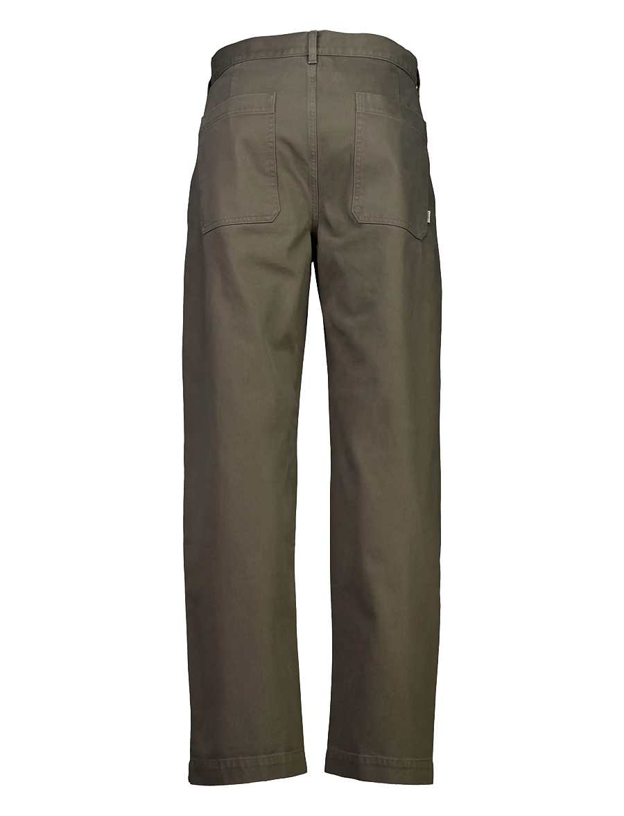 Lindbergh - Pleated pants in colored denim - weite jeans - dk stone - 1