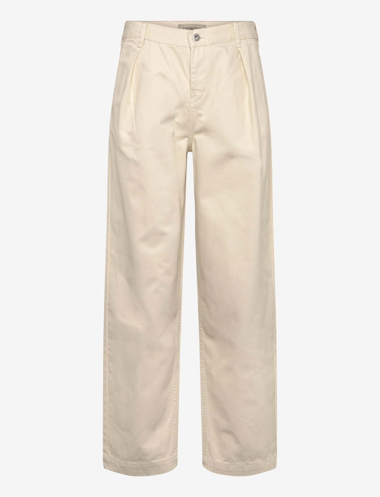 Lindbergh - Pleated pants in colored denim - loose jeans - white denim - 1