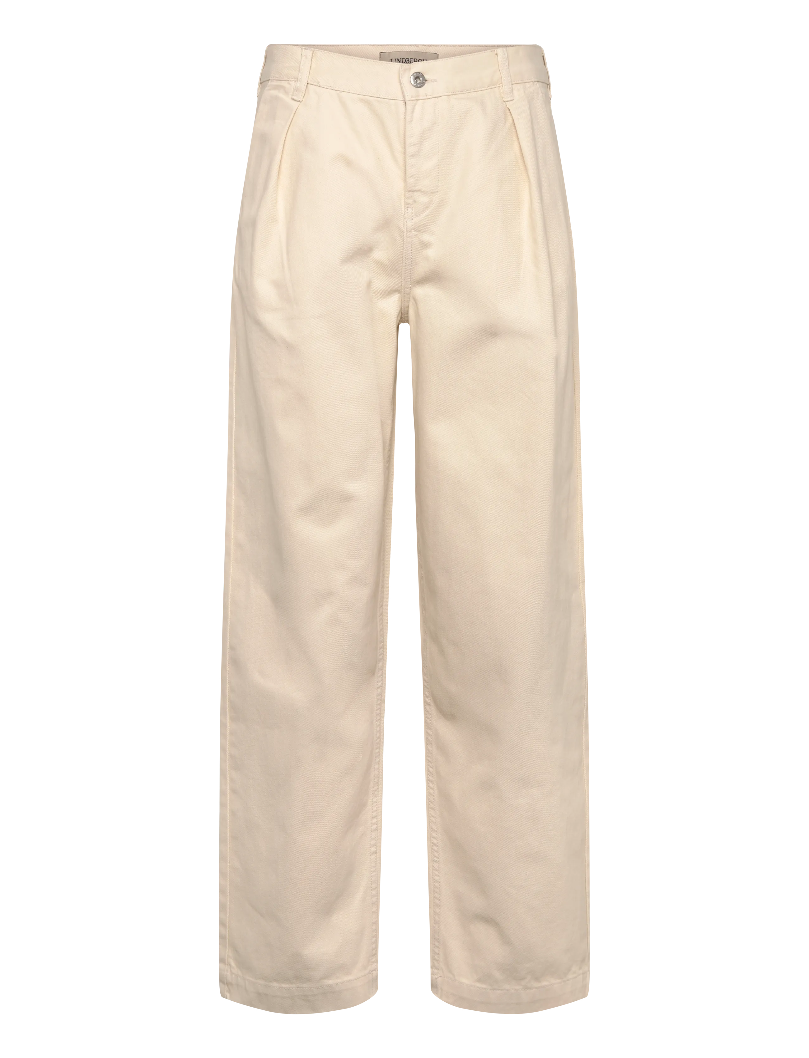 Lindbergh Pleated pants in colored denim - Jeans - WHITE DENIM / cream