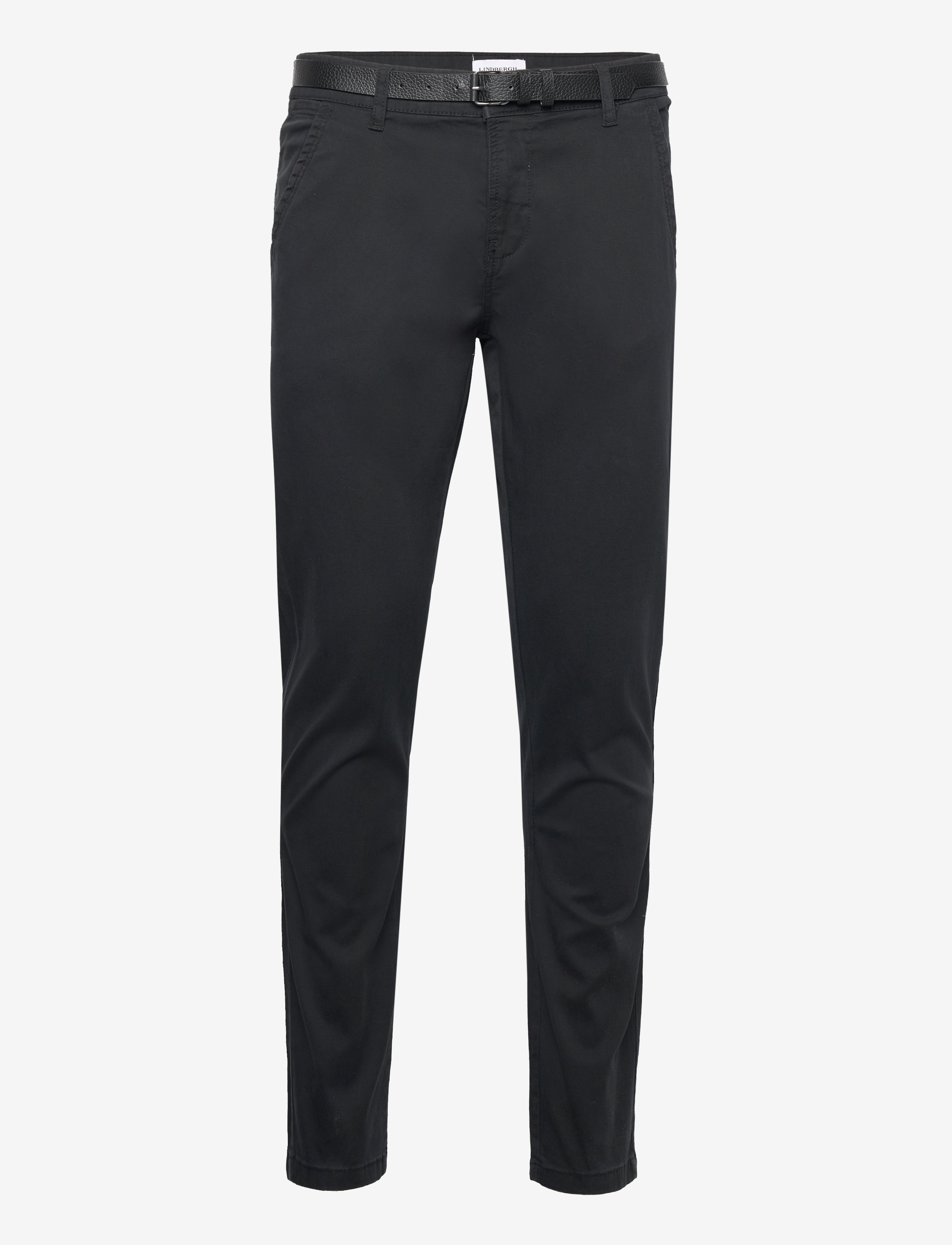LINDBERGH Klassisch Stretch Chino W?. Gürtel Schwarz - 33x34 - Herren