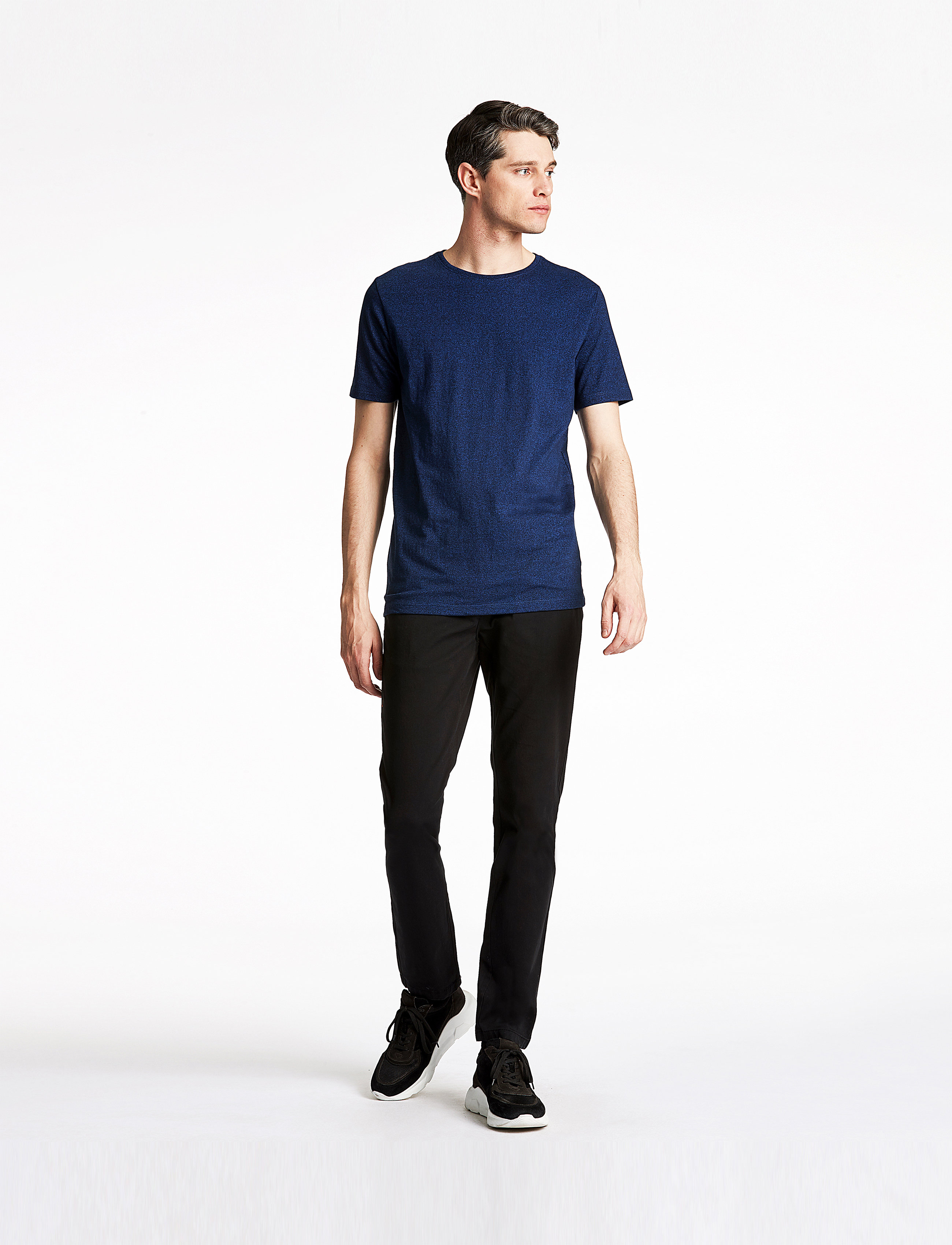Lindbergh Classic Stretch Chino W?. Belt, 30 x 30, Black, Bukser > Chinos, Herre