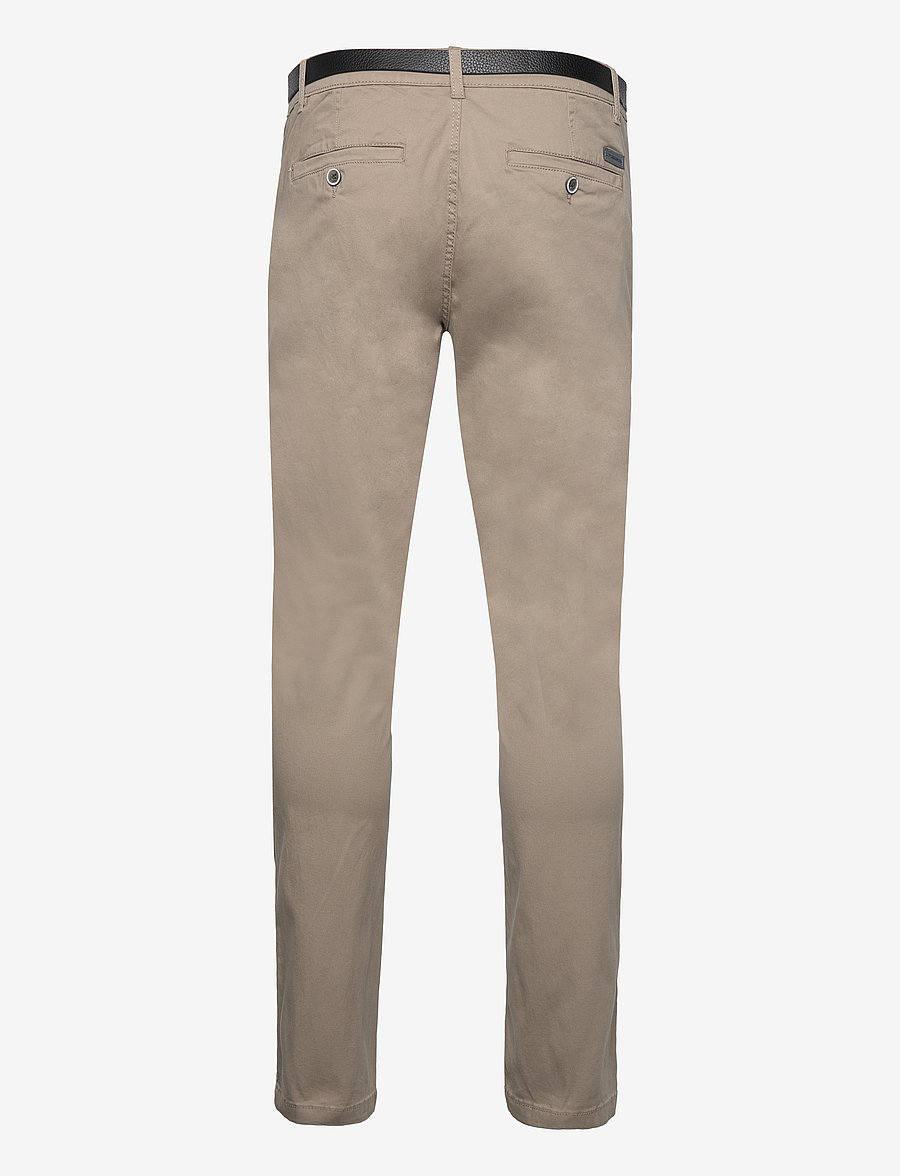 Lindbergh - Classic stretch chino w?. belt - chinos - dk sand - 2