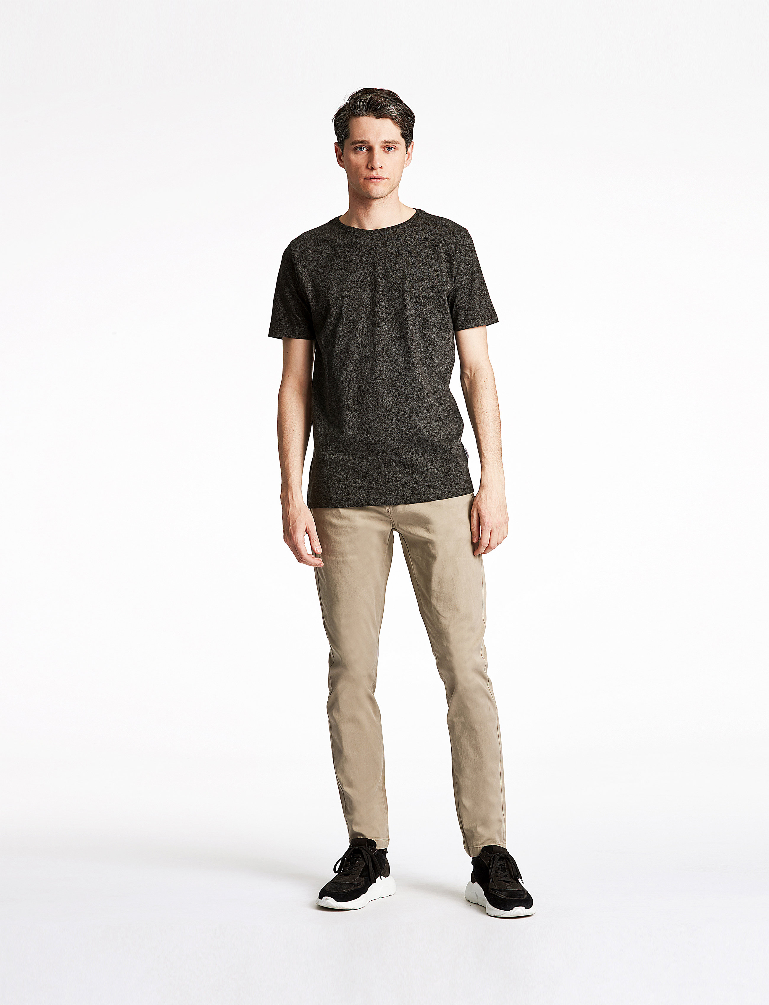Lindbergh Classic stretch chino w?. belt - Chinos - DK SAND / beige