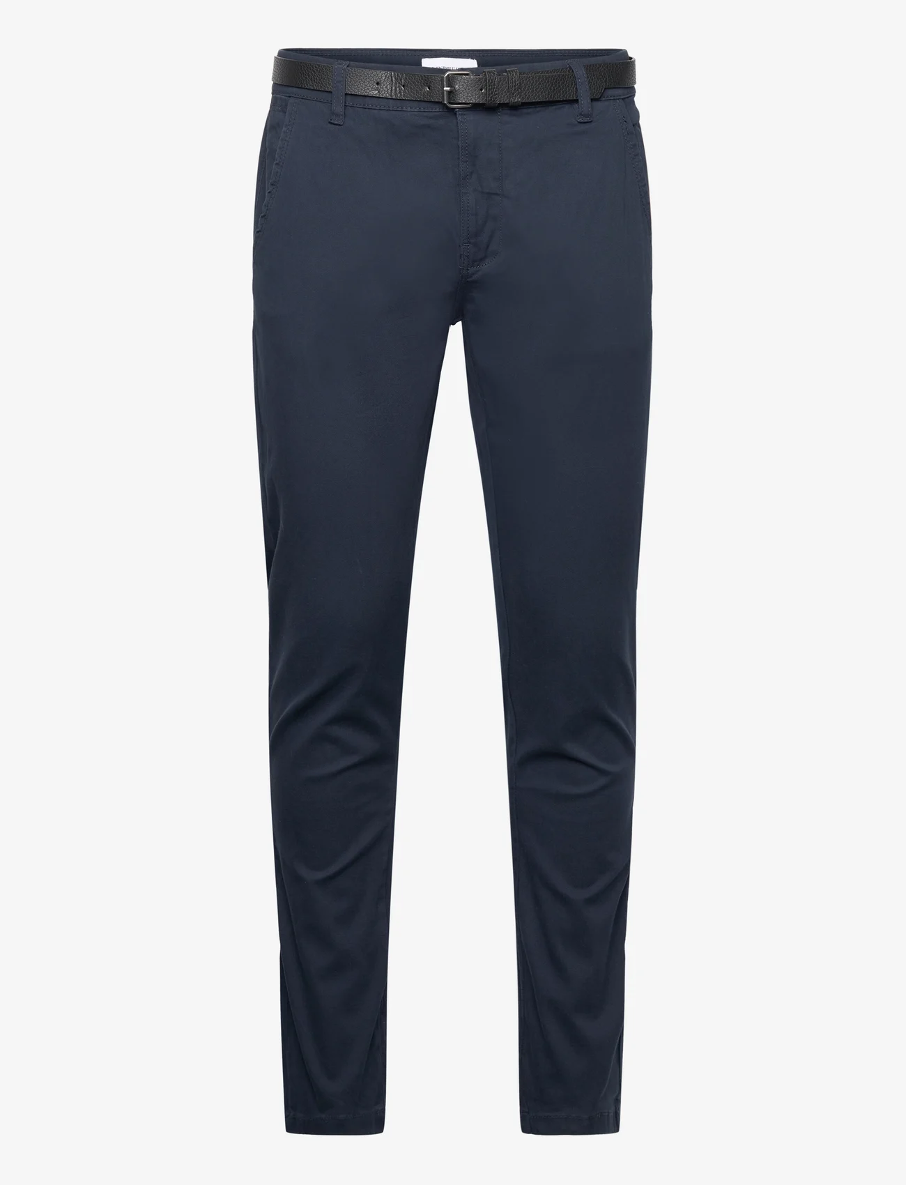 Lindbergh - Classic stretch chino w?. belt - nordisk style - navy - 1