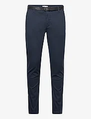 Lindbergh - Classic stretch chino w?. belt - nordisk style - navy - 1