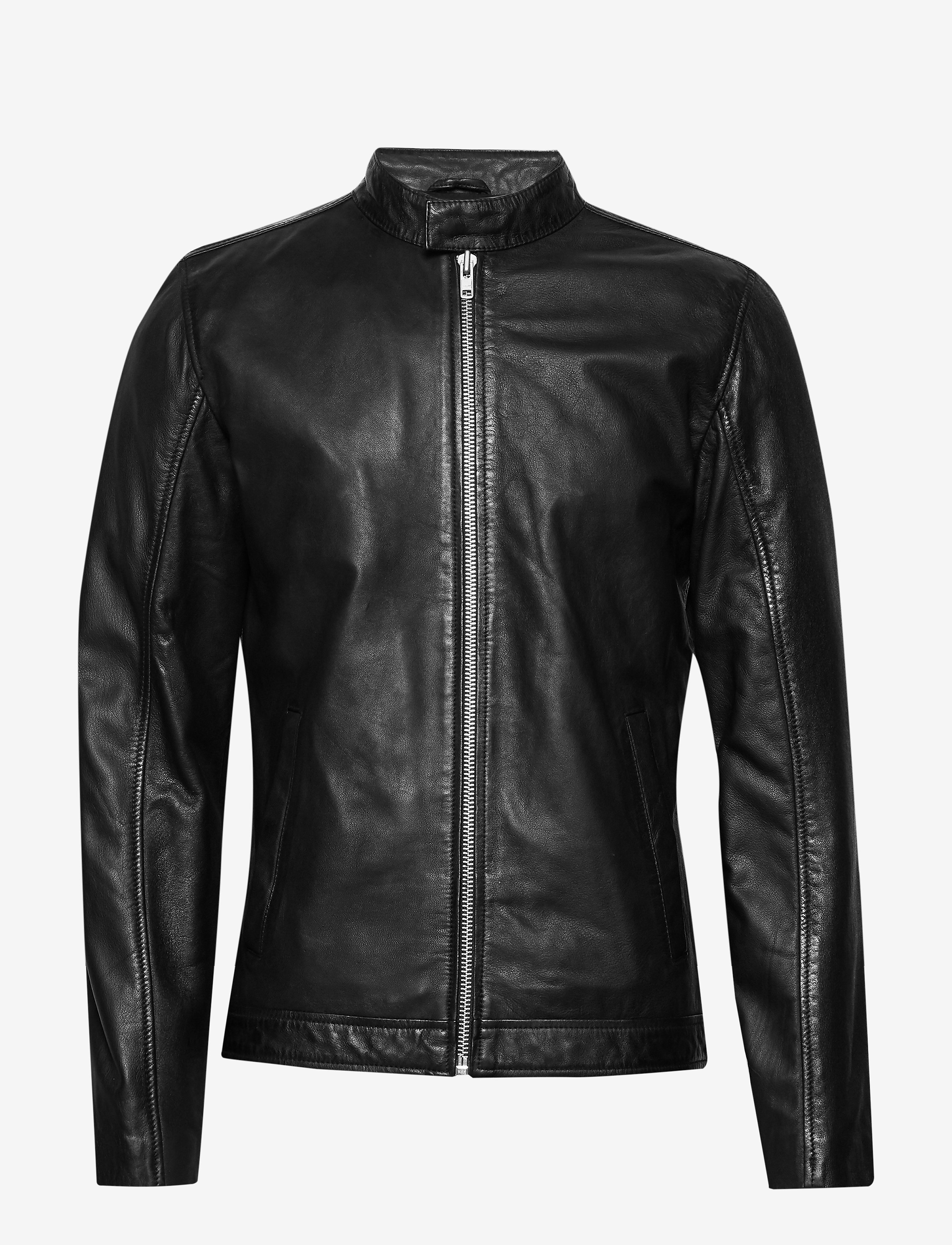 Lindbergh Leather jacket - Jackets & Coats - BLACK / black