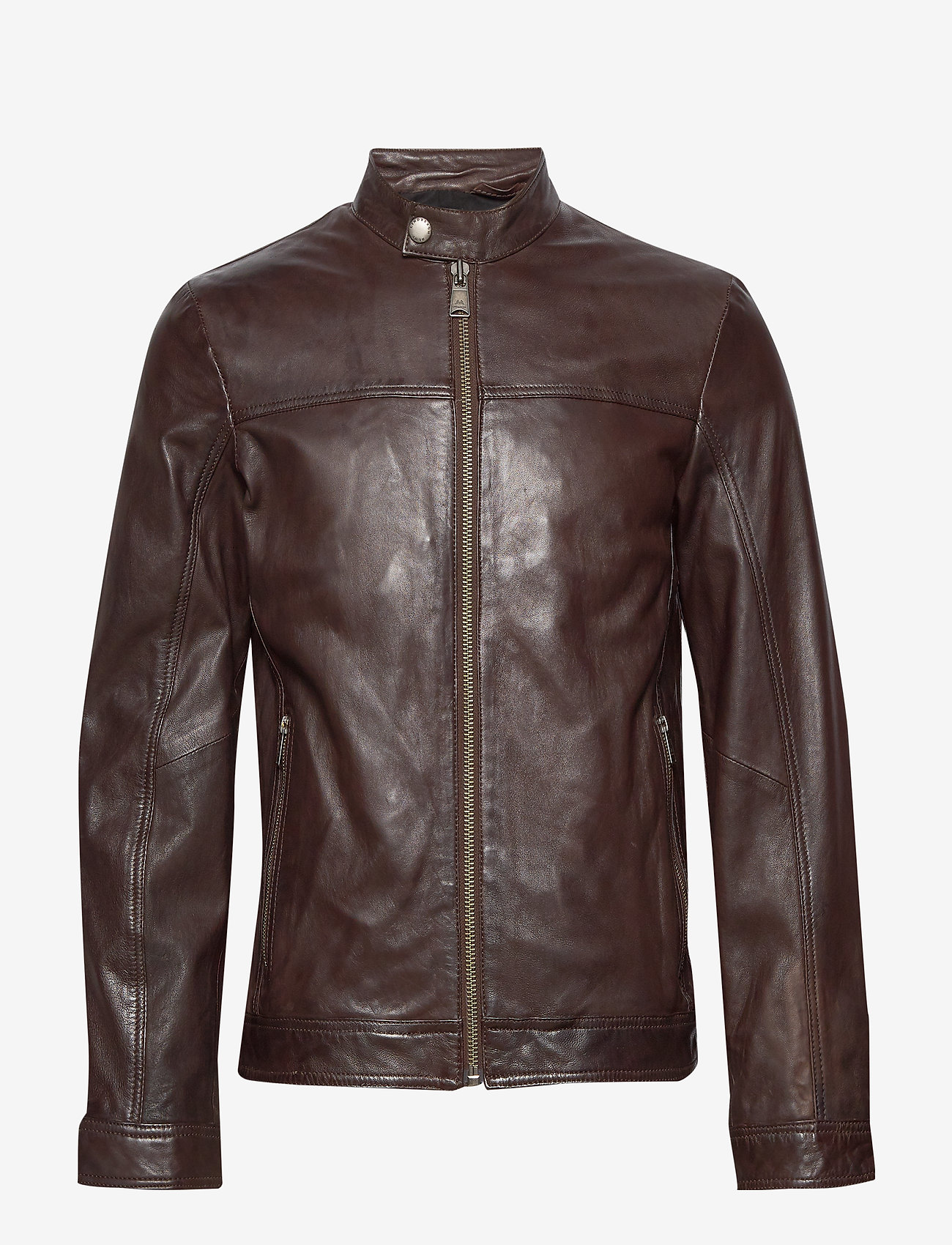 Leather jacket - BROWN