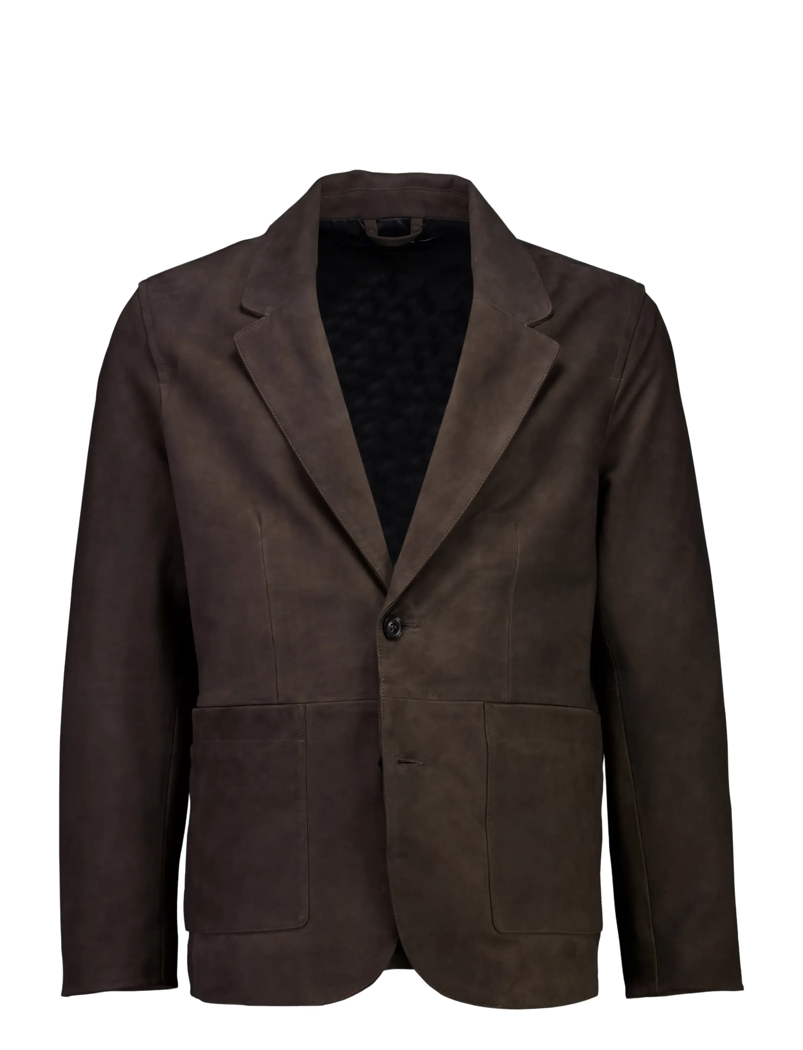 Lindbergh Nubuck casual blazer - Pintsakud - DK BROWN / brown