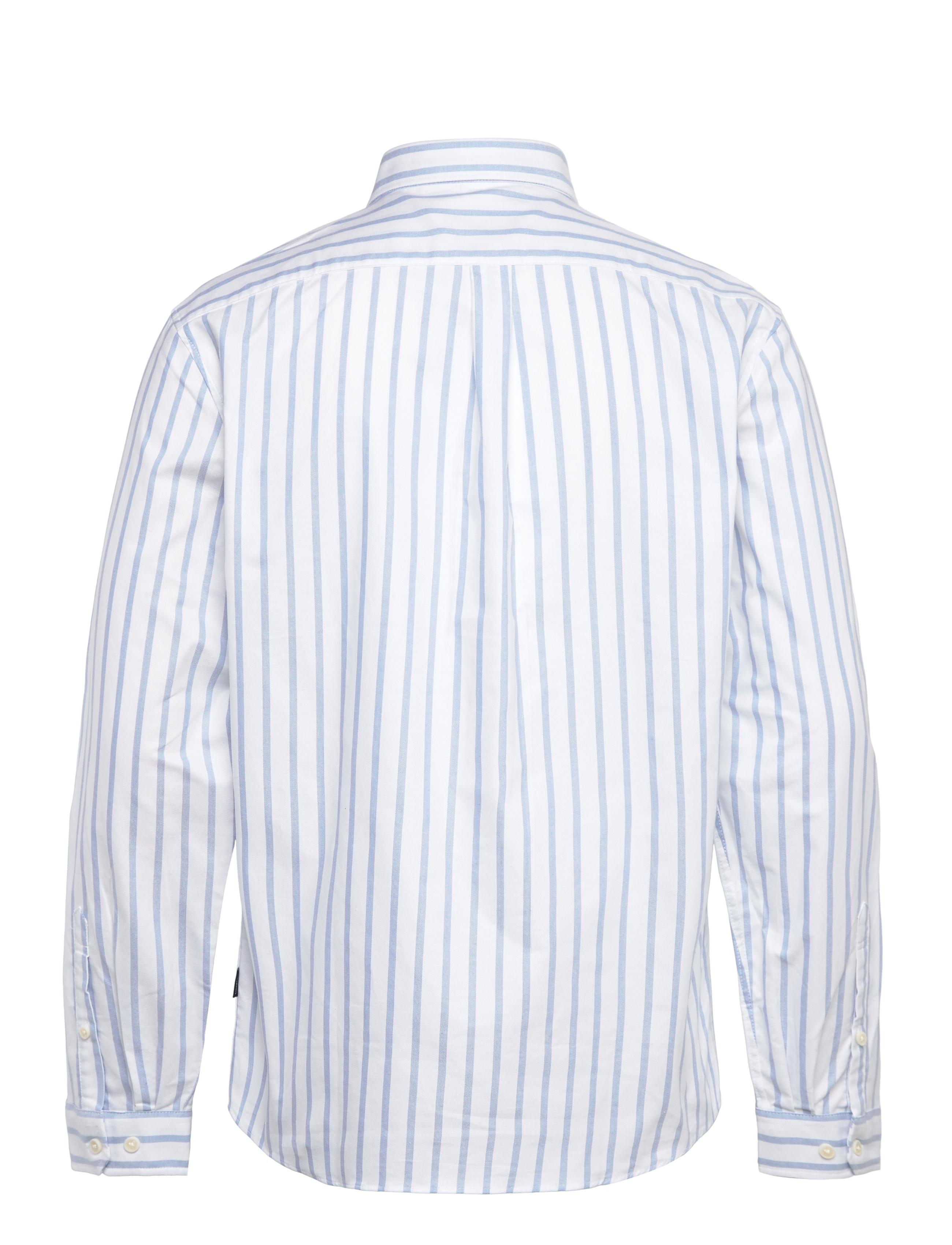 Lindbergh - Striped oxford shirt L/S - oxford skjorter - lt blue - 1