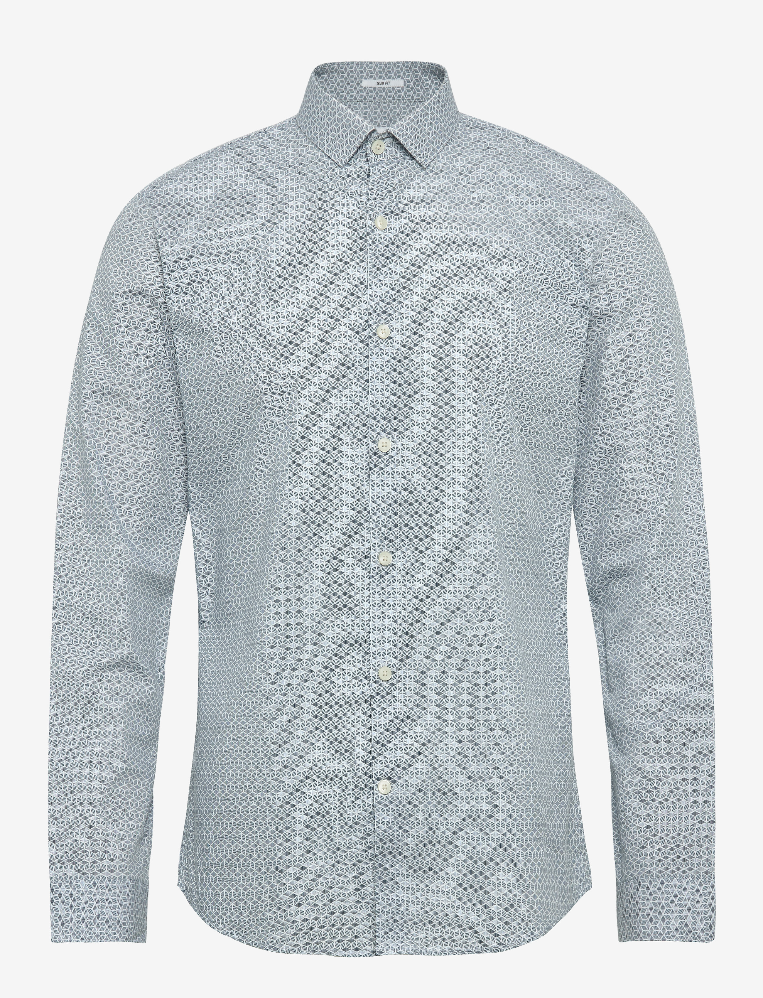 Lindbergh - Graphic print shirt L/S - mid blue - 0
