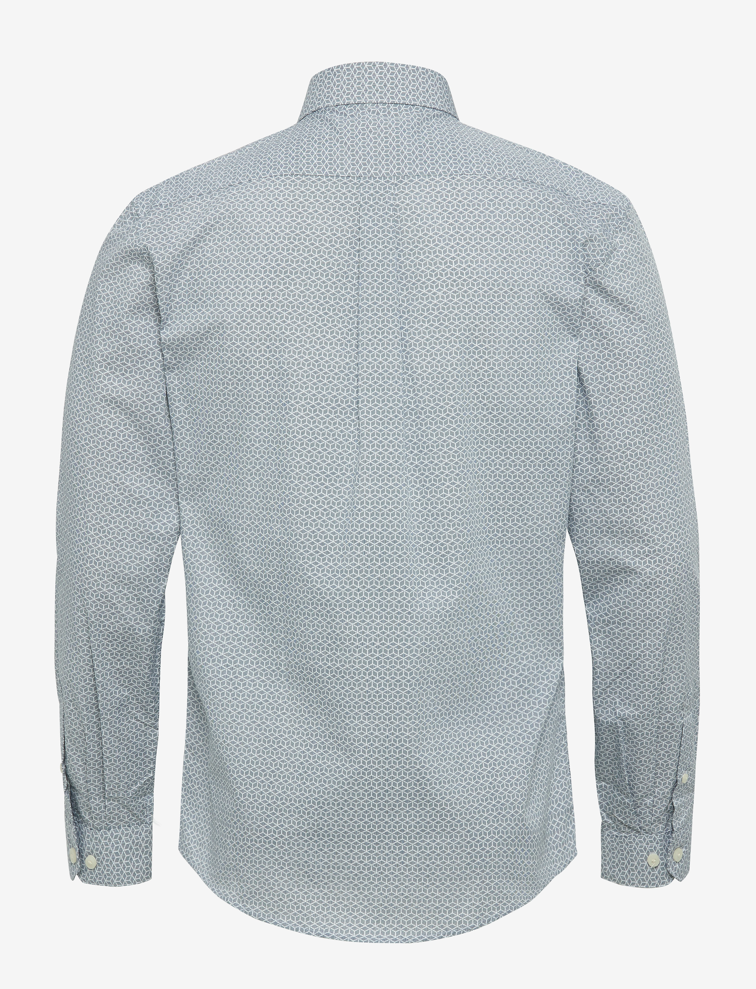 Lindbergh - Graphic print shirt L/S - mid blue - 1