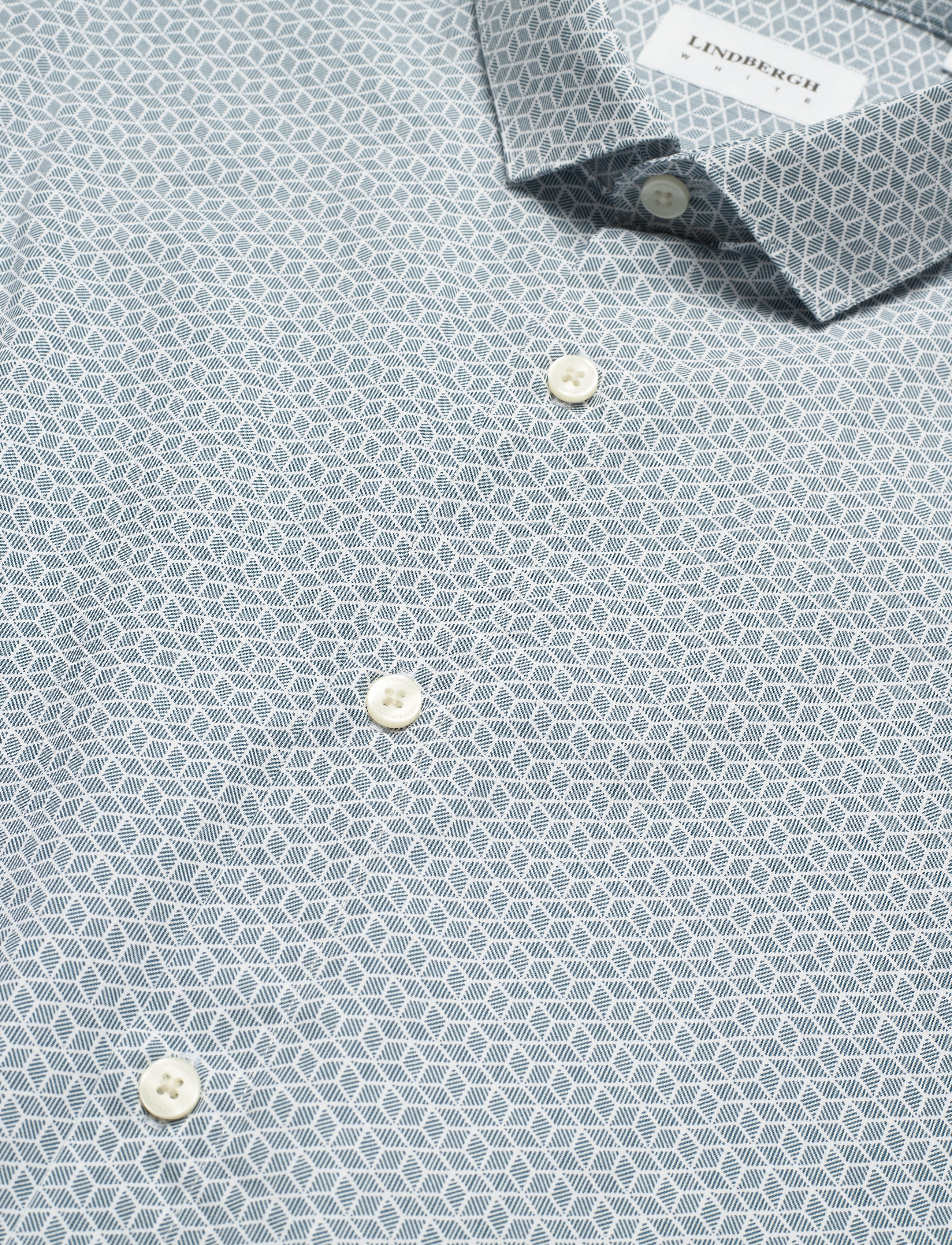 Lindbergh - Graphic print shirt L/S - mid blue - 3