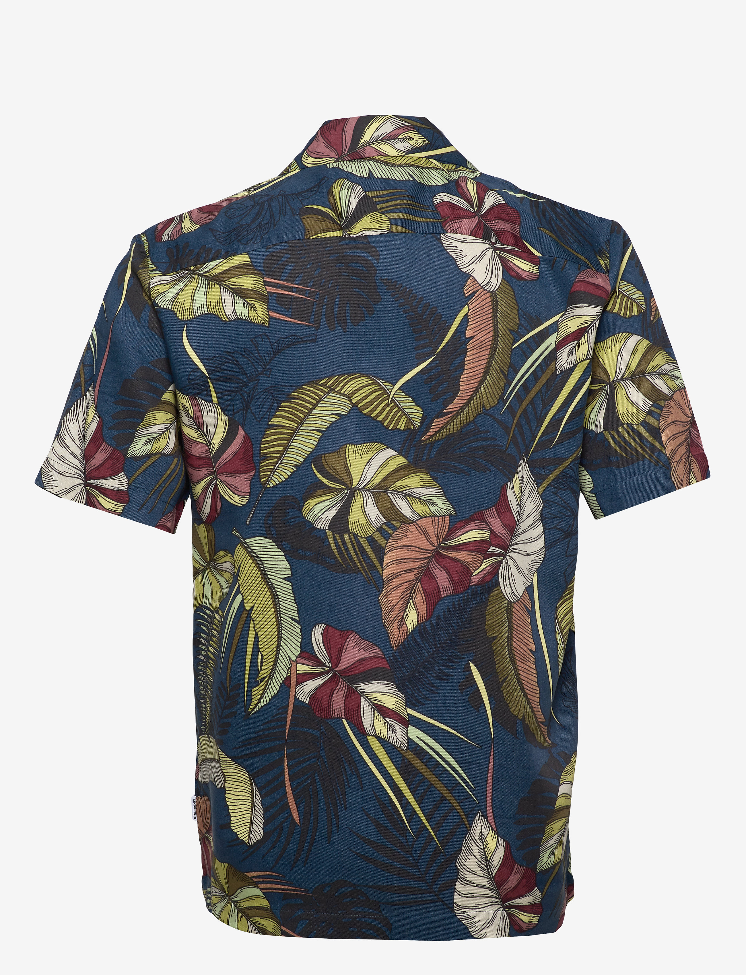 Lindbergh - Resort viscose print shirt S/S - blue - 1