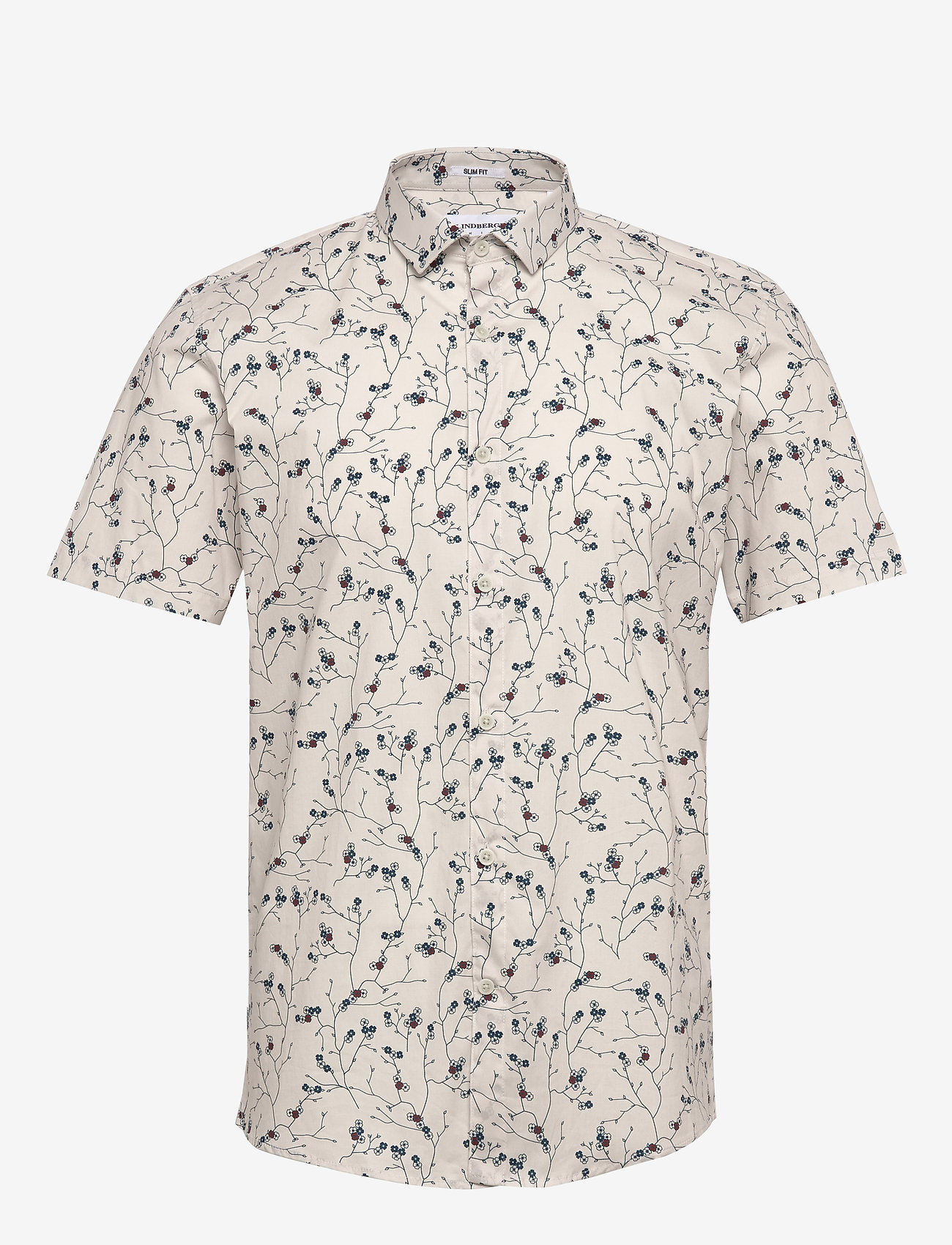 Lindbergh - Floral Print shirt S/S - off white - 0