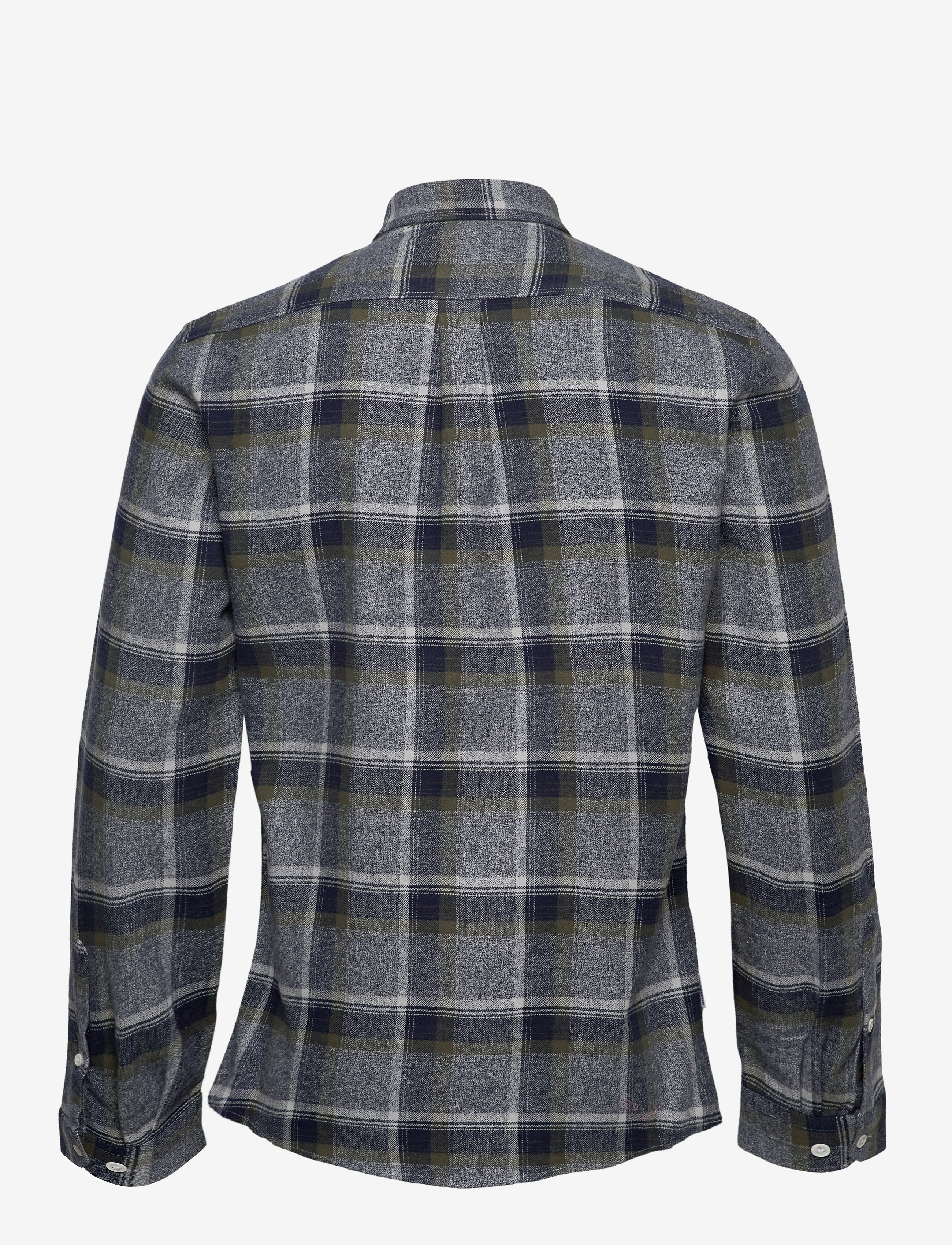 Lindbergh - Checked flannel shirt L/S - army - 2