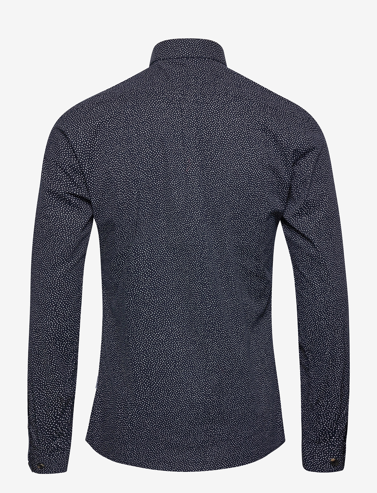 Lindbergh - Ditsy print shirt L/S - dark blue - 1