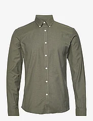 Lindbergh - Oxford superflex shirt L/S - oxford shirts - army mix - 0