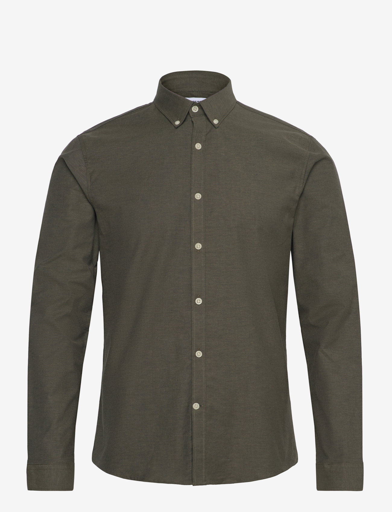Lindbergh - Yarn dyed oxford superflex shirt L/S - oxfordi särgid - army mix - 1