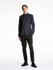 Lindbergh - Oxford superflex shirt L/S - oxford-skjorter - black - 2