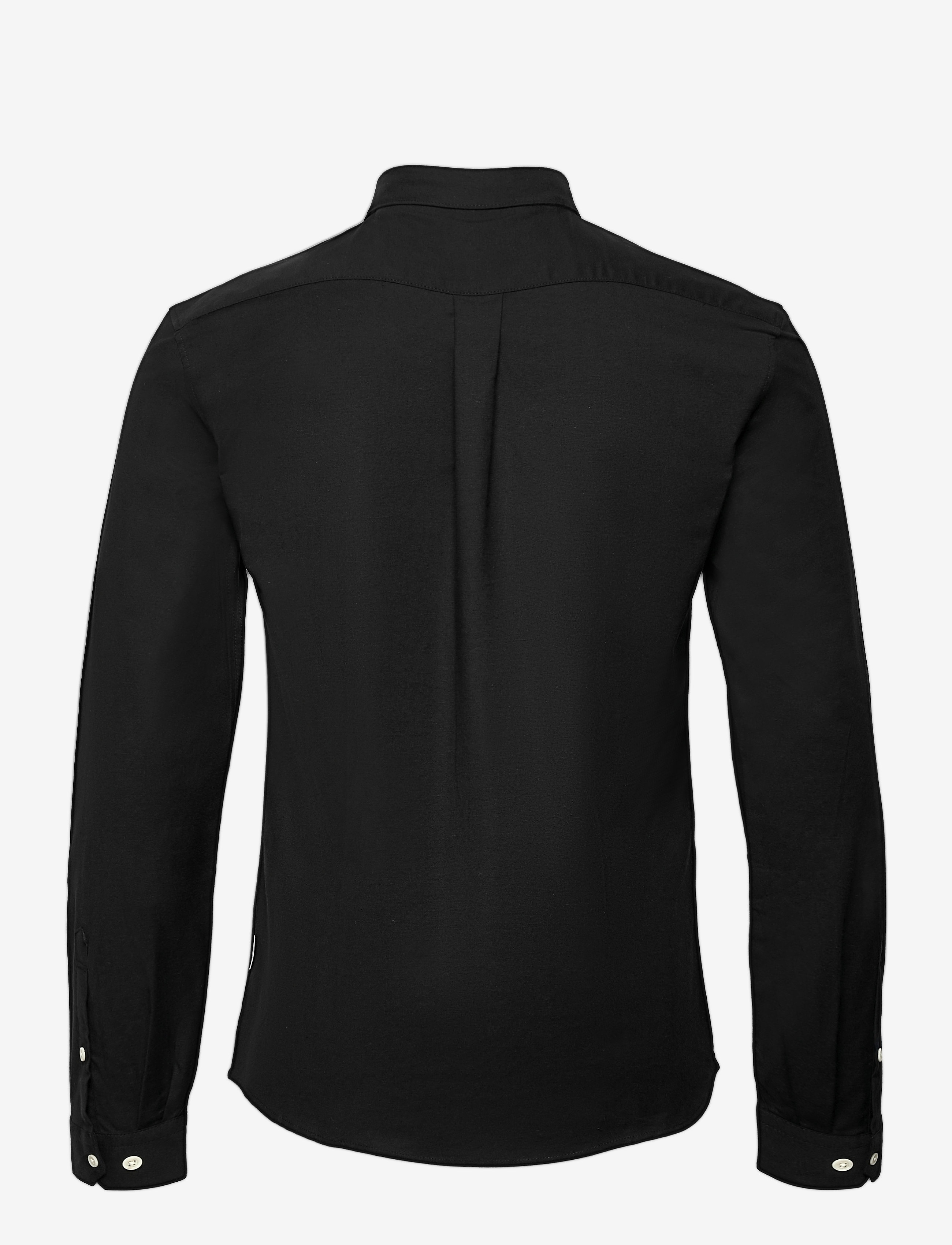 Lindbergh - Yarn dyed oxford superflex shirt L/S - oxford skjorter - black - 2