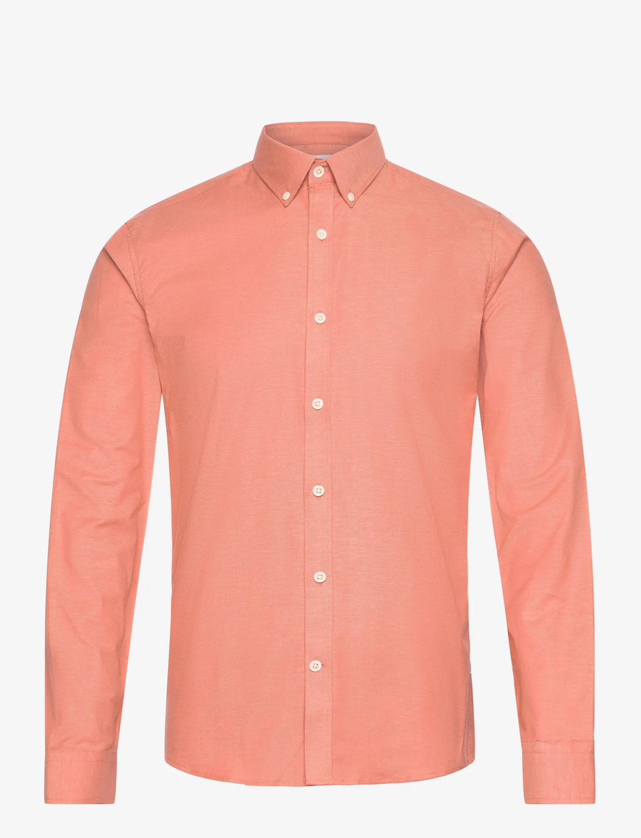 Lindbergh - Oxford superflex shirt L/S - oxford skjorter - coral mix - 0