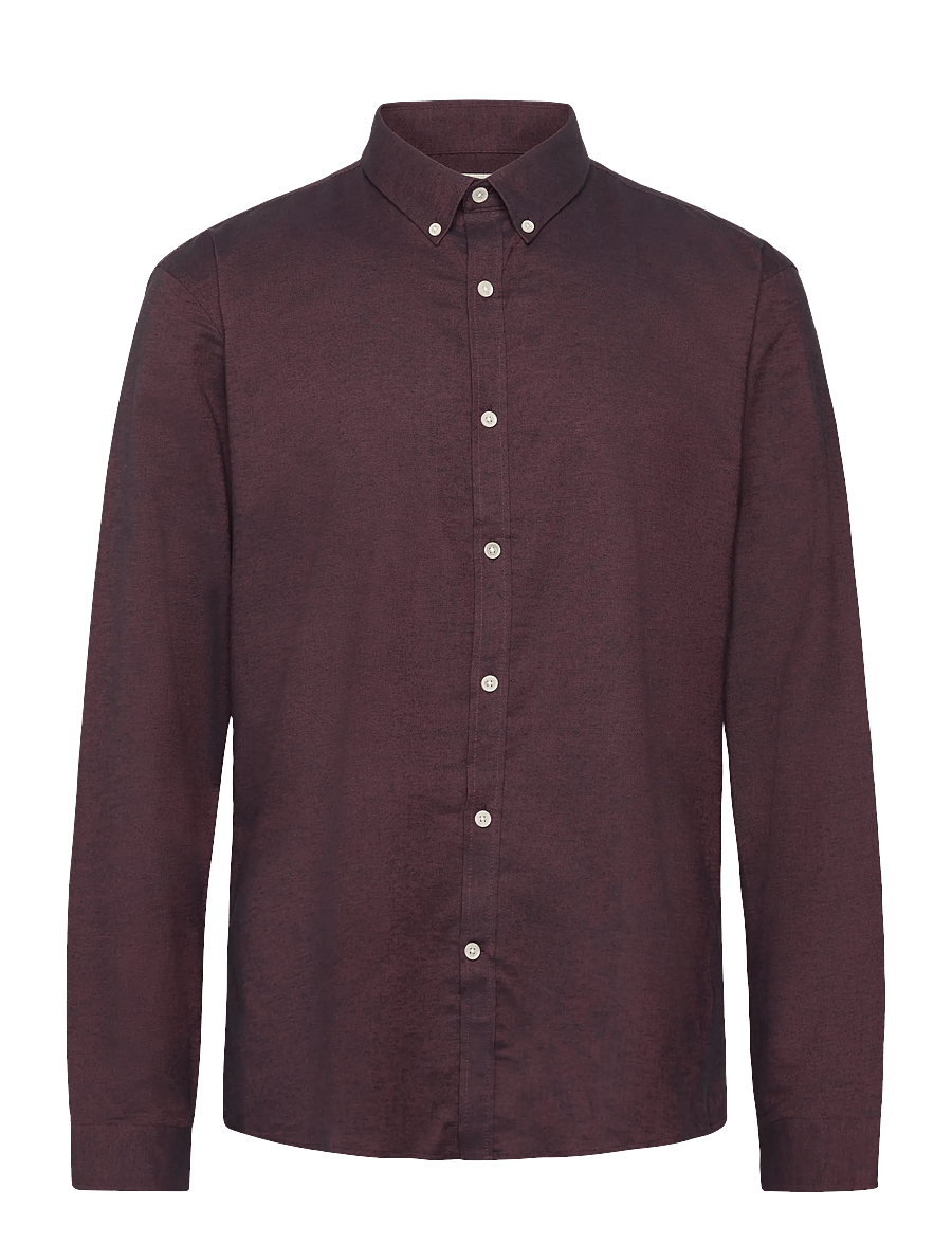 Lindbergh - Yarn dyed oxford superflex shirt L/S - oxford-hemden - deep red mix - 0