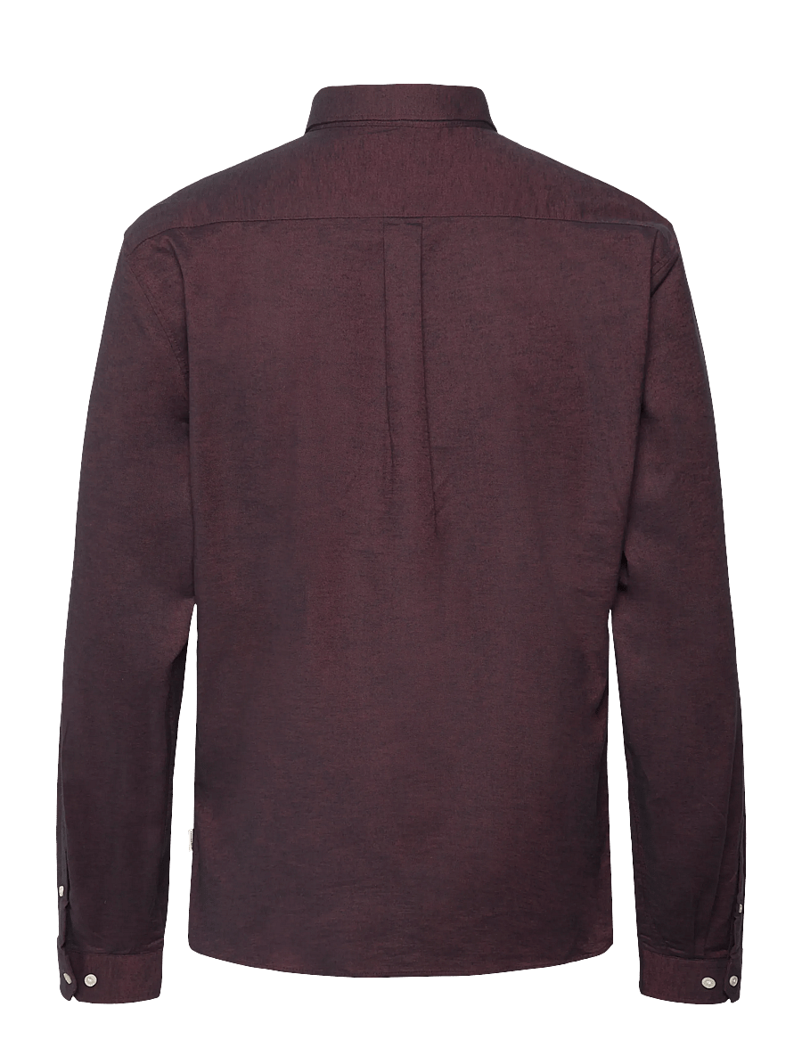 Lindbergh - Yarn dyed oxford superflex shirt L/S - oxford-hemden - deep red mix - 1