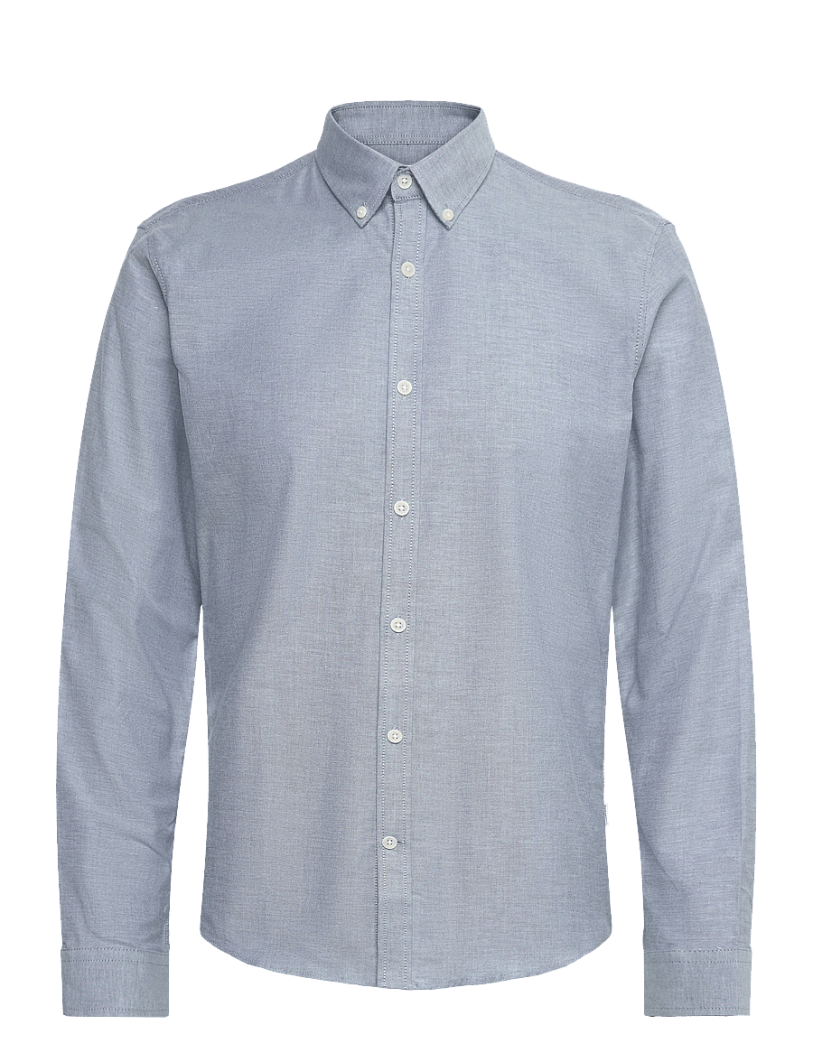 Lindbergh - Yarn dyed oxford superflex shirt L/S - oxford overhemden - dk blue mix - 1