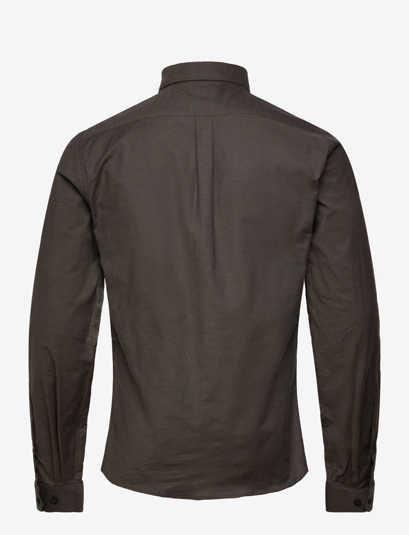Lindbergh - Yarn dyed oxford superflex shirt L/S - oxfordi särgid - dk brown mix - 1