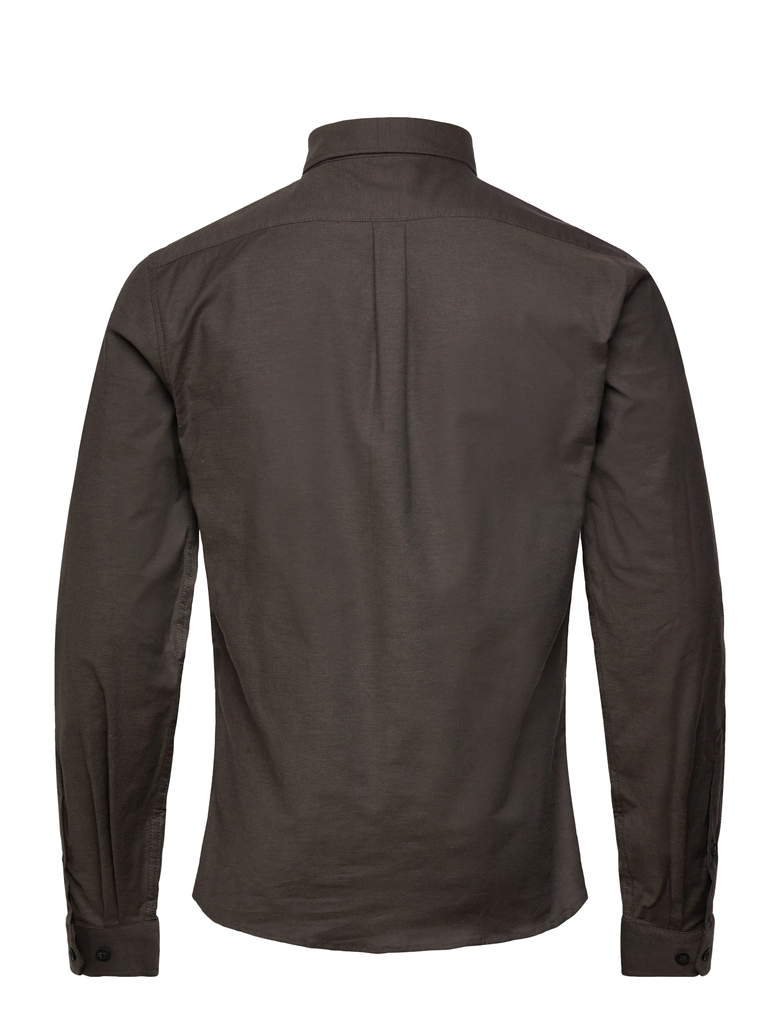 Lindbergh - Yarn dyed oxford superflex shirt L/S - oxford shirts - dk brown mix - 1