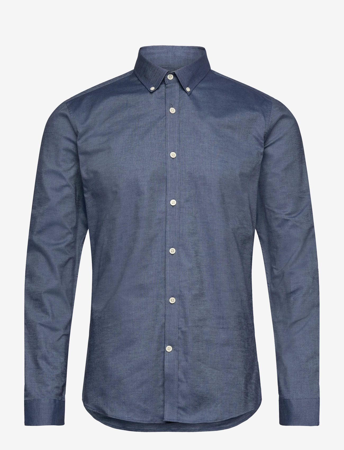 Lindbergh - Yarn dyed oxford superflex shirt L/S - oxford skjorter - dust blue mix - 0