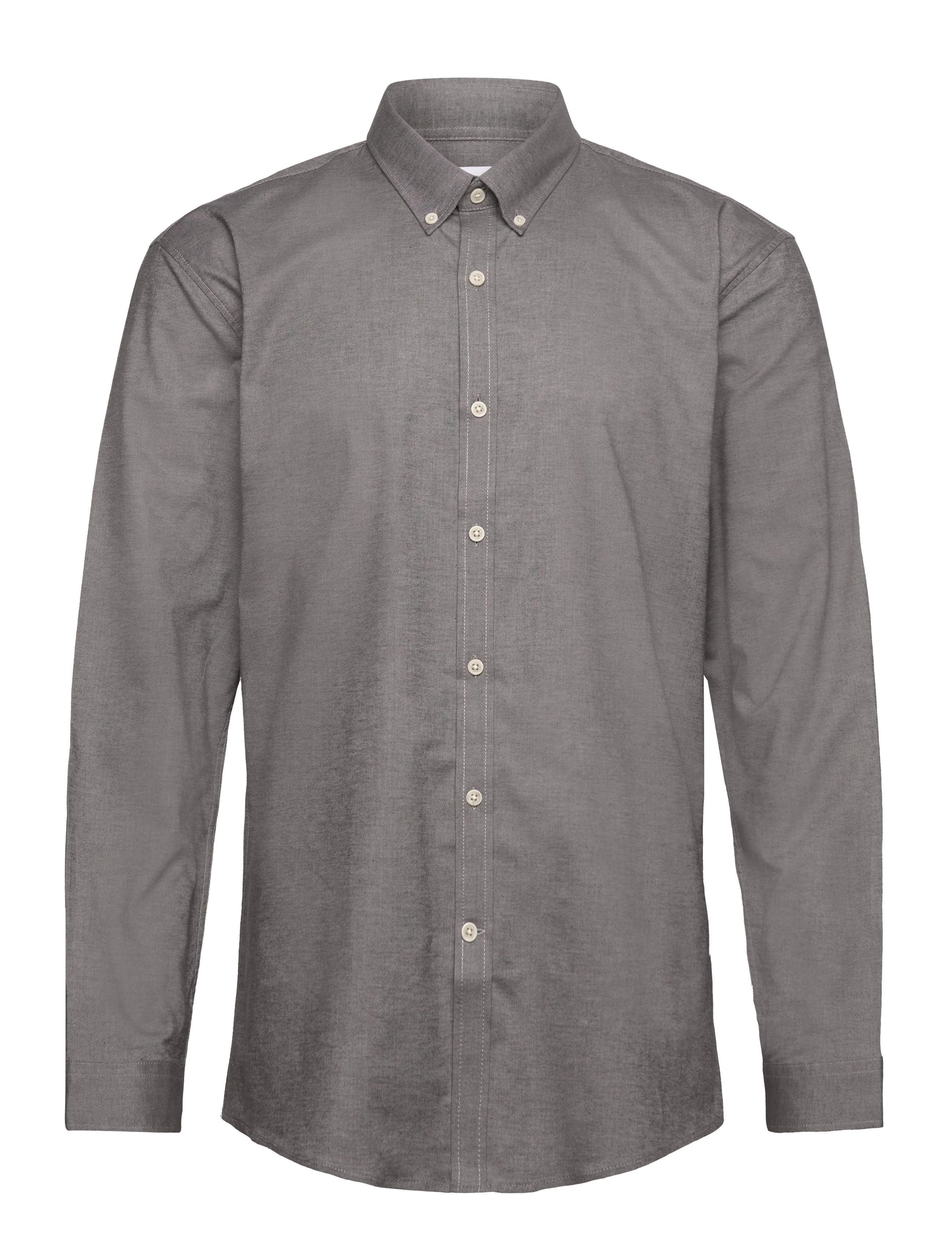 Lindbergh Yarn dyed oxford superflex shirt - Skjorter - DUST GREY MIX / grey