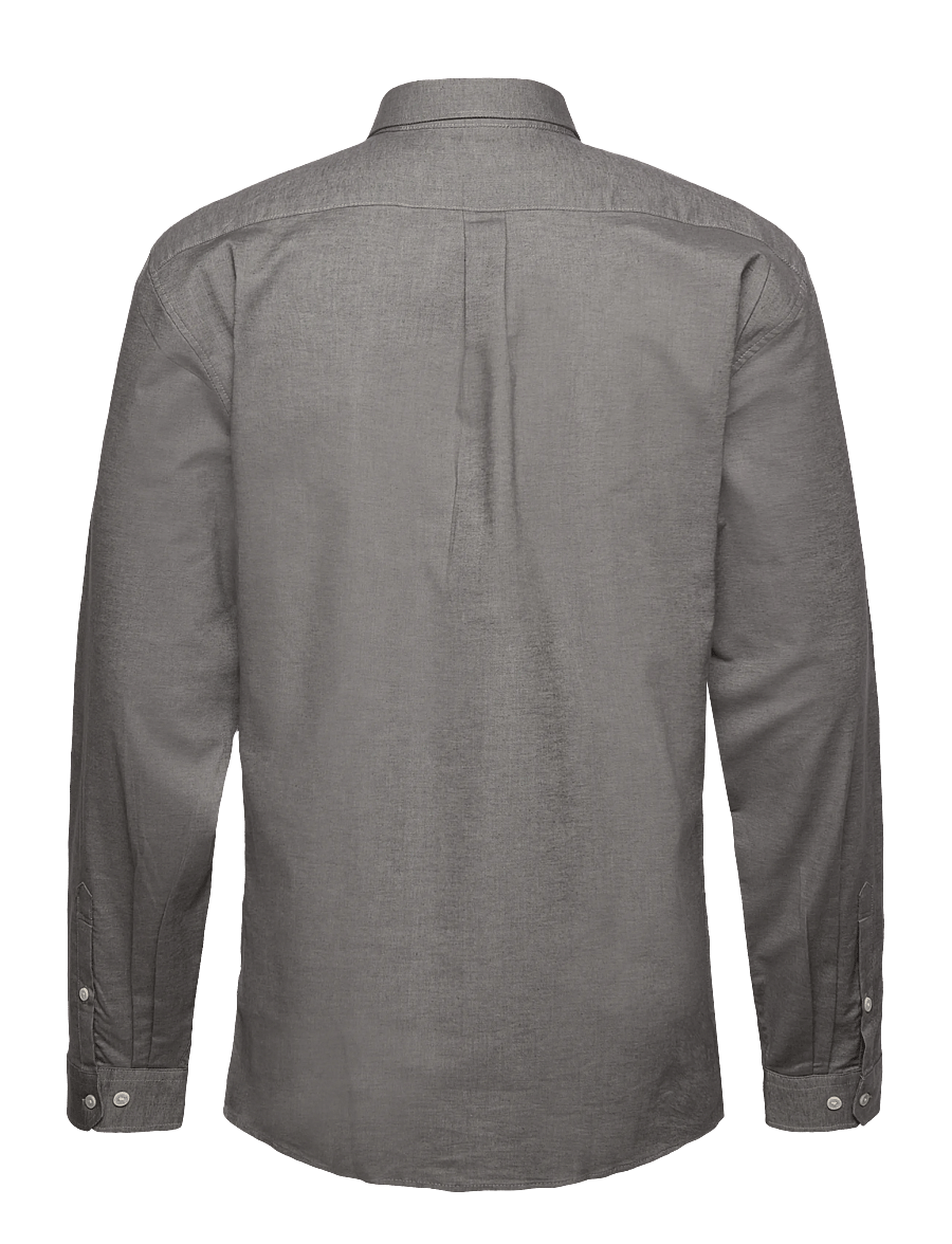 Lindbergh - Yarn dyed oxford superflex shirt L/S - chemises oxford - dust grey mix - 1