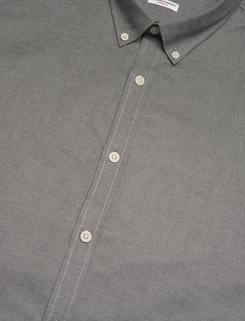 Lindbergh - Yarn dyed oxford superflex shirt L/S - oxfordi särgid - dust grey mix - 3