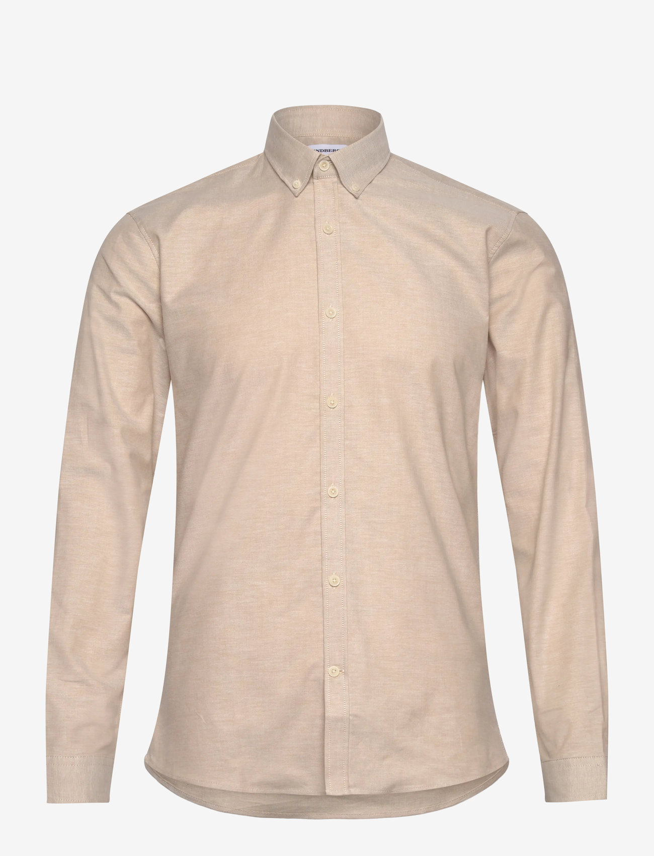 Lindbergh - Yarn dyed oxford superflex shirt L/S - oxford skjorter - faded sand mix - 0