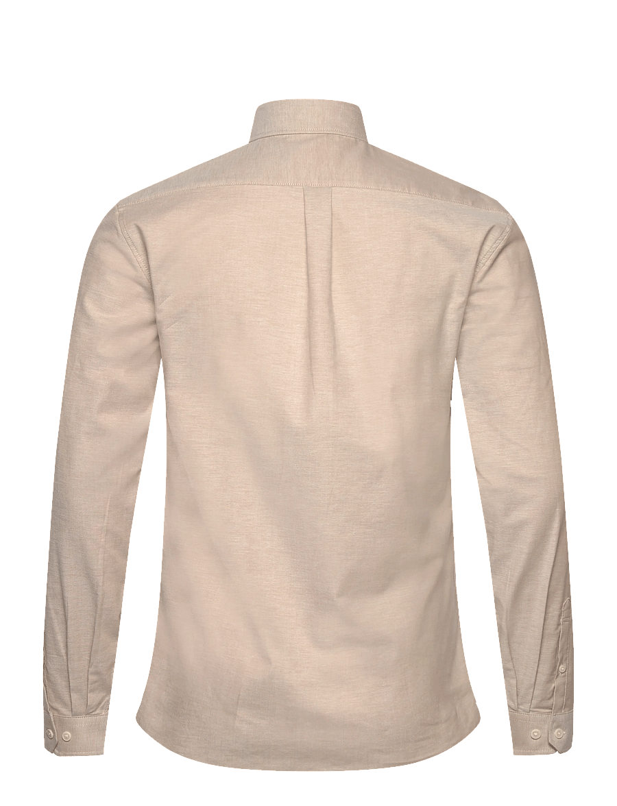 Lindbergh - Yarn dyed oxford superflex shirt L/S - oxford-hemden - faded sand mix - 1
