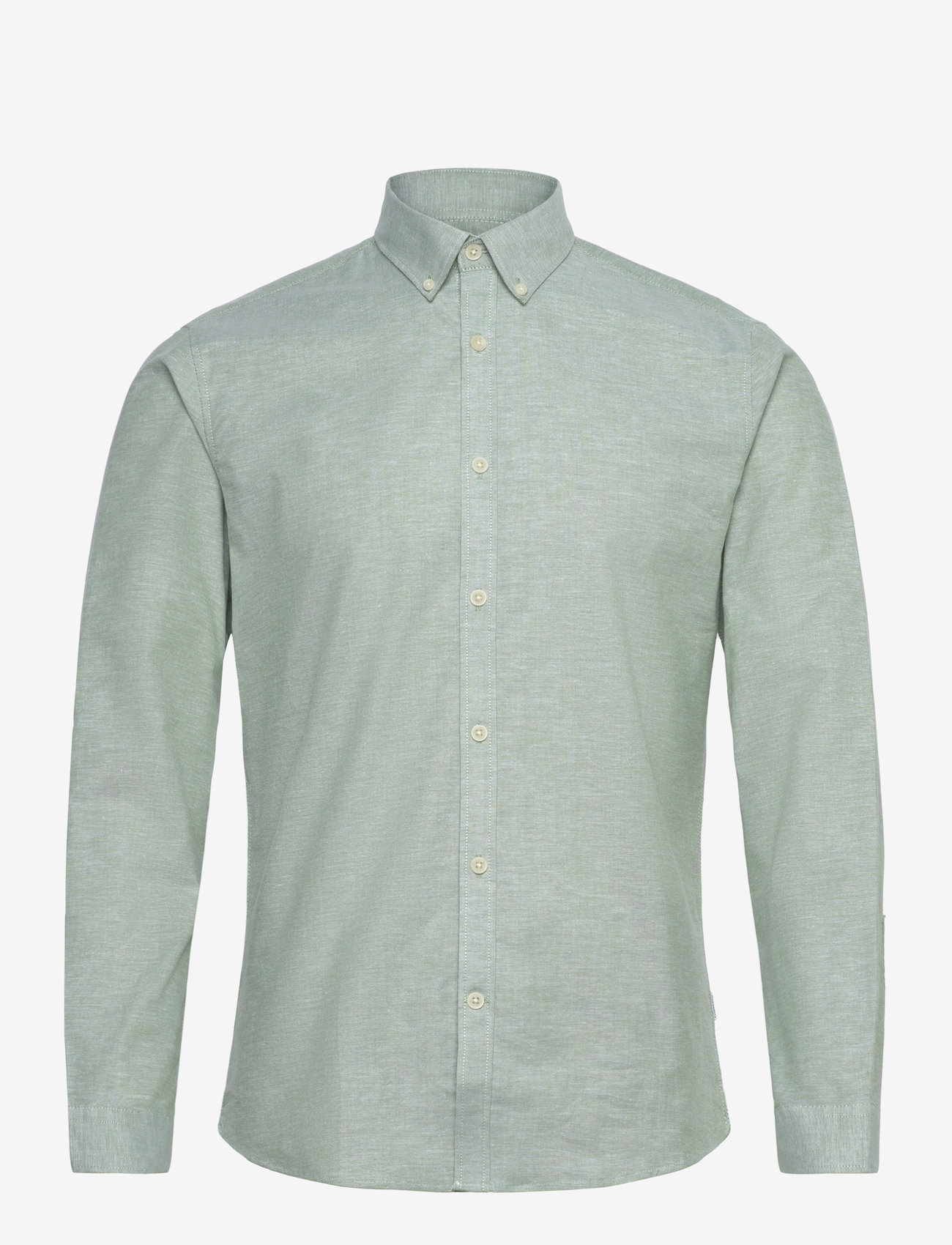 Lindbergh - Yarn dyed oxford superflex shirt - oxford shirts - lt army mix - 1