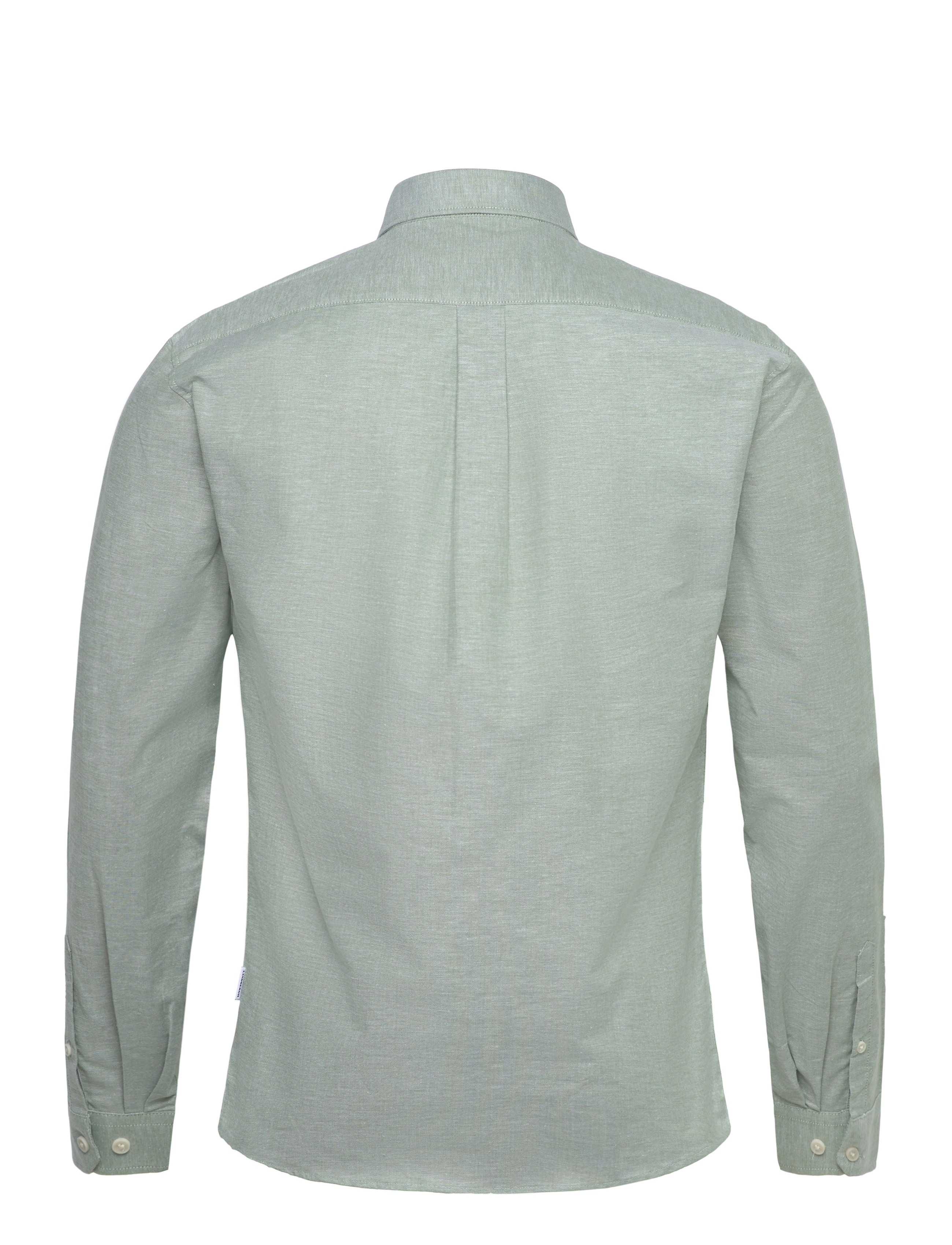 Lindbergh - Yarn dyed oxford superflex shirt L/S - oxfordi särgid - lt army mix - 2