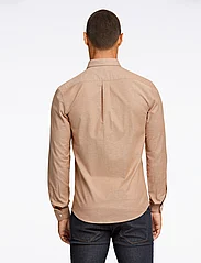 Lindbergh - Oxford superflex shirt L/S - oxford skjorter - lt brown mix - 3