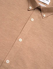 Lindbergh - Oxford superflex shirt L/S - oxford shirts - lt brown mix - 8