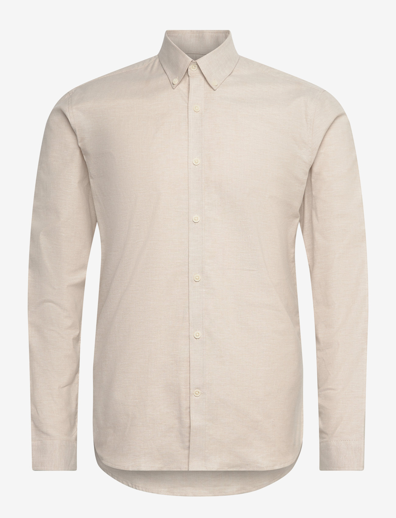 Lindbergh - Yarn dyed oxford superflex shirt - oxford-skjortor - lt sand mix - 1