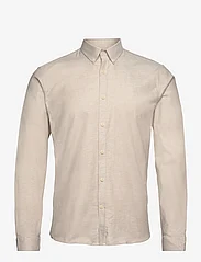 Lindbergh - Oxford superflex shirt L/S - oxford skjorter - lt sand mix - 0
