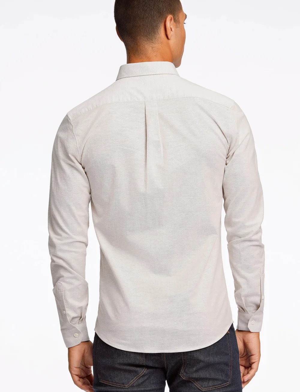Lindbergh - Oxford superflex shirt L/S - oxford skjorter - lt sand mix - 3