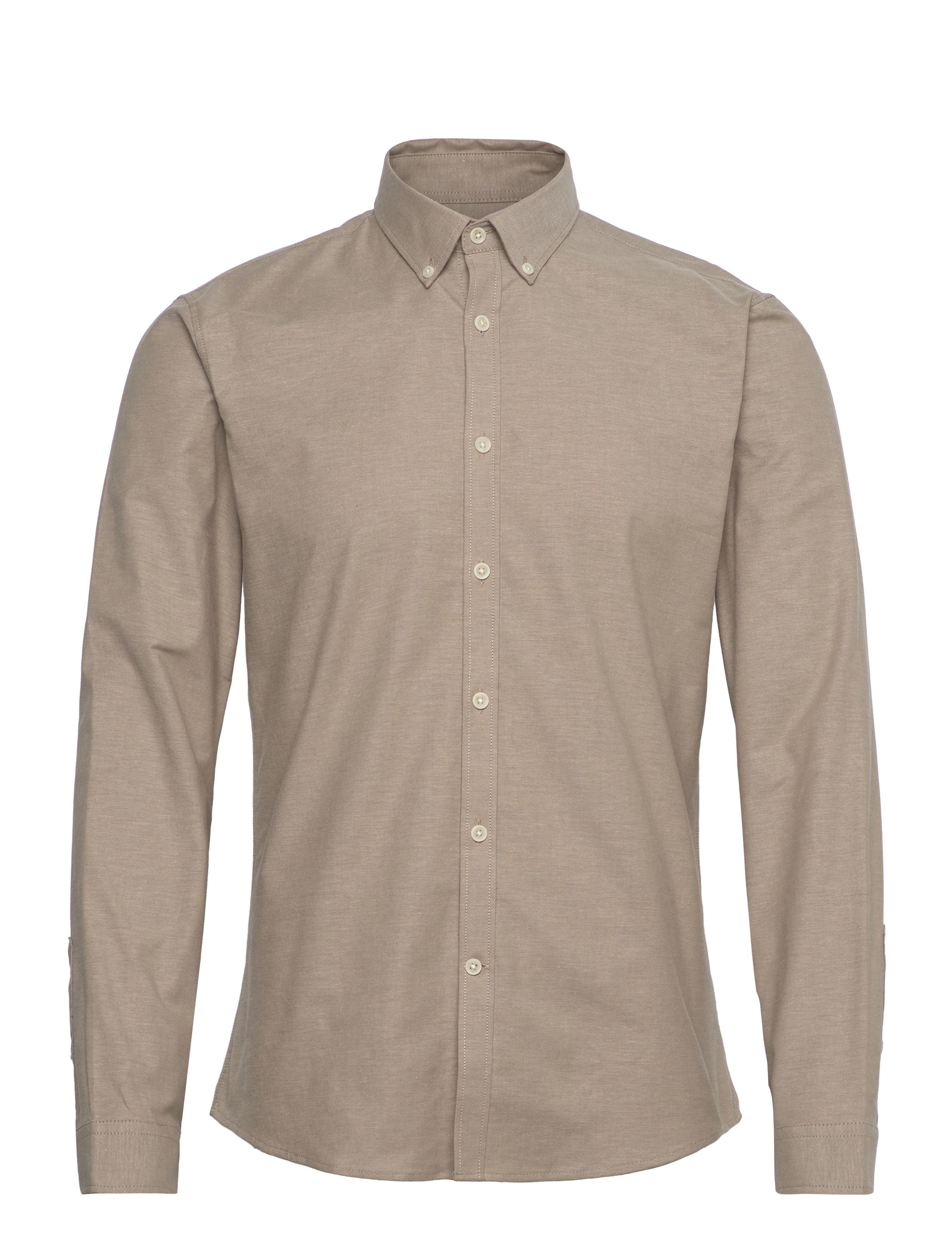 Lindbergh - Yarn dyed oxford superflex shirt L/S - oxford skjorter - lt stone mix - 1