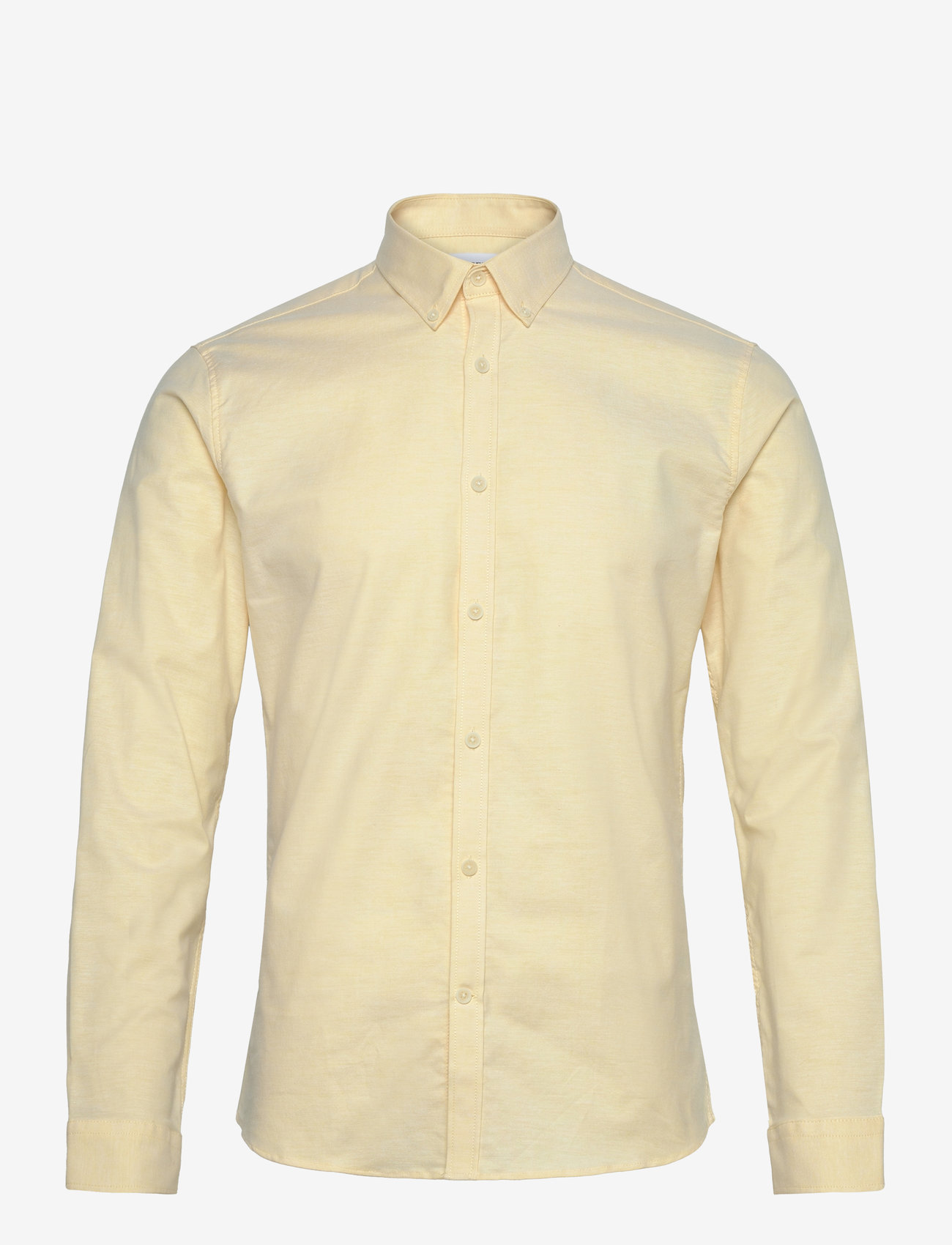 Lindbergh - Yarn dyed oxford superflex shirt L/S - oxford-hemden - lt yellow mix - 1